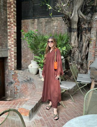 Threaded Love (Two pc) Brown Momina Ammar