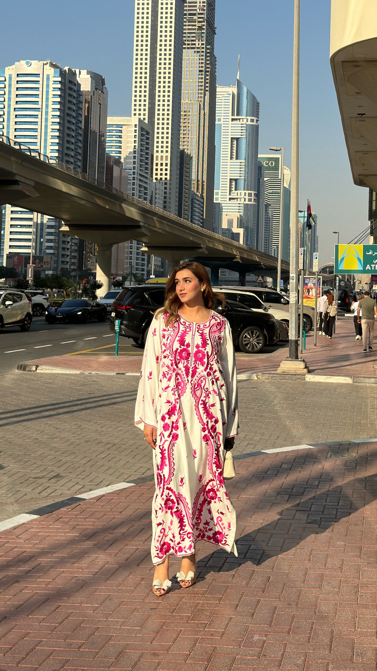 Pink Marina Embroidered