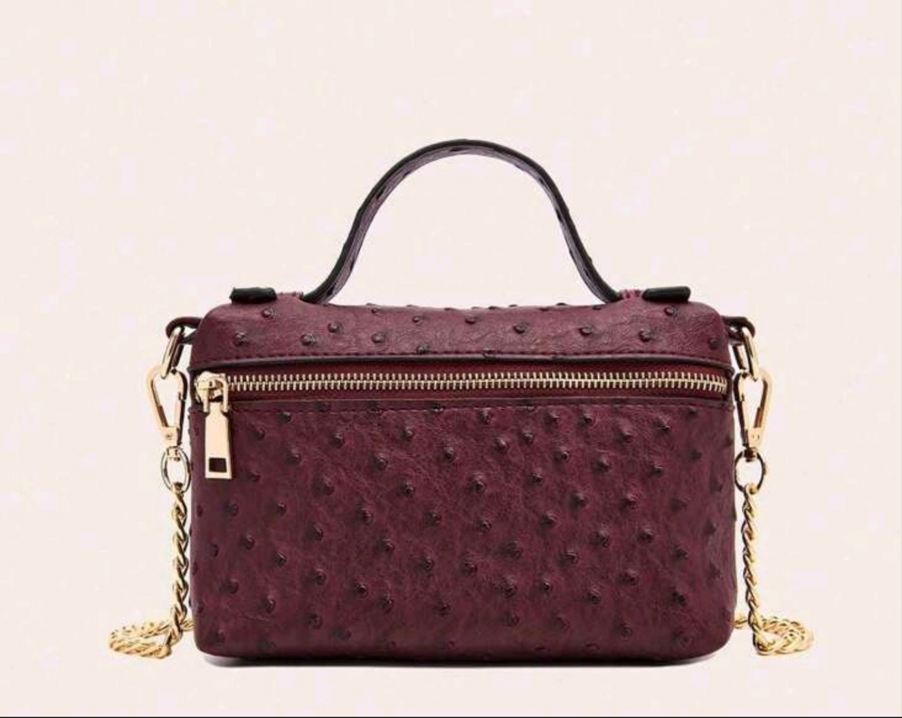 Burgundy bag