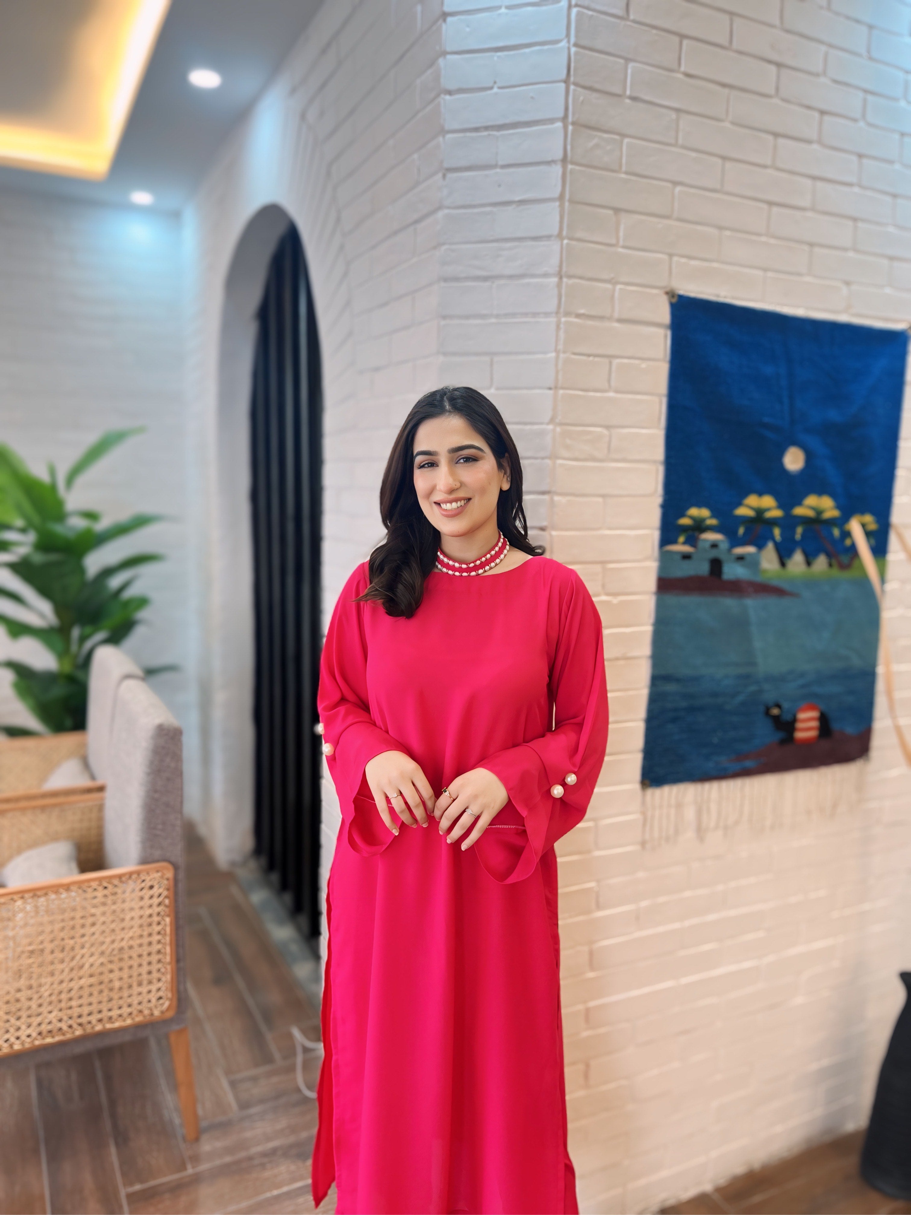 Pink Pearls Momina Ammar