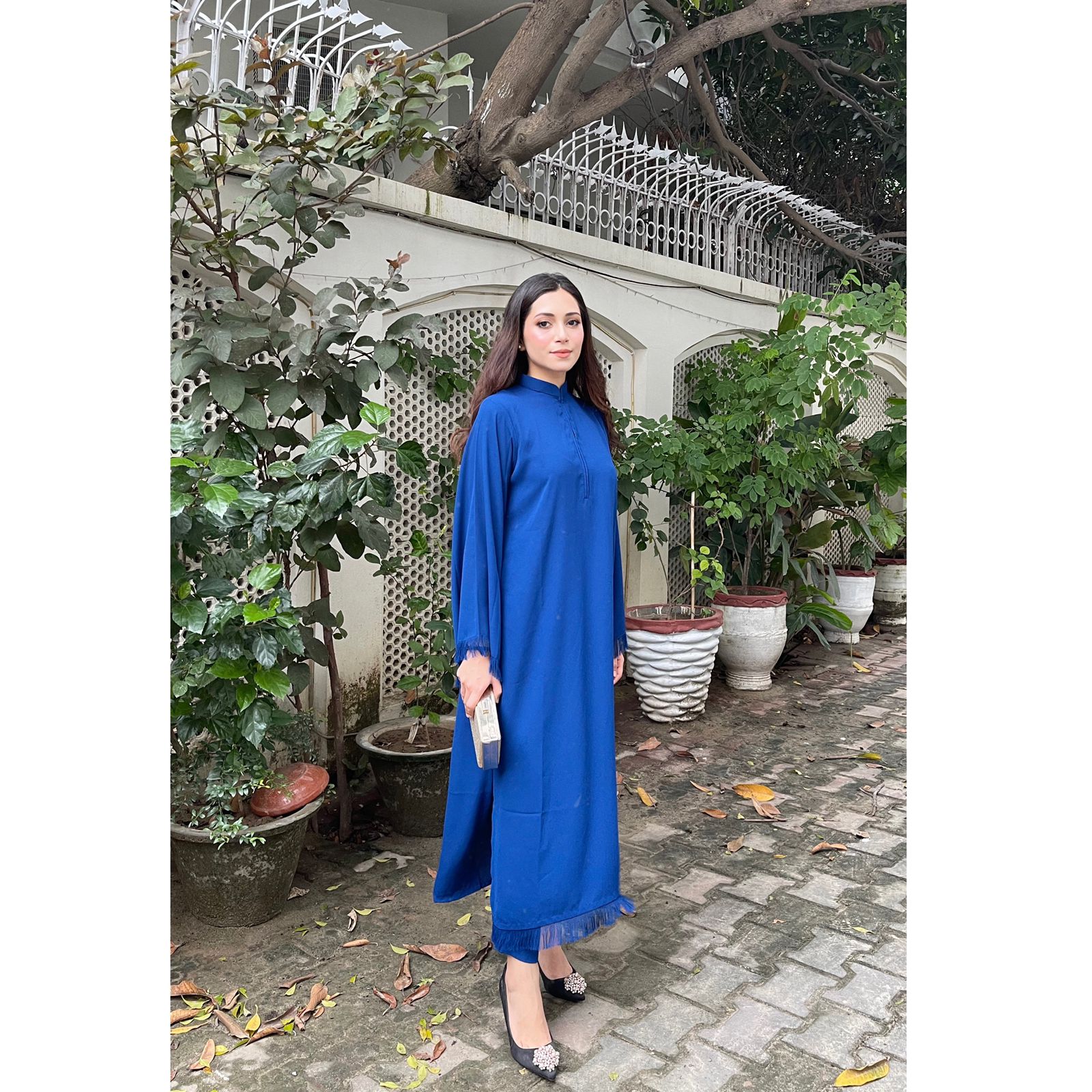 Threaded Love (Two pc) Royal Blue Momina Ammar