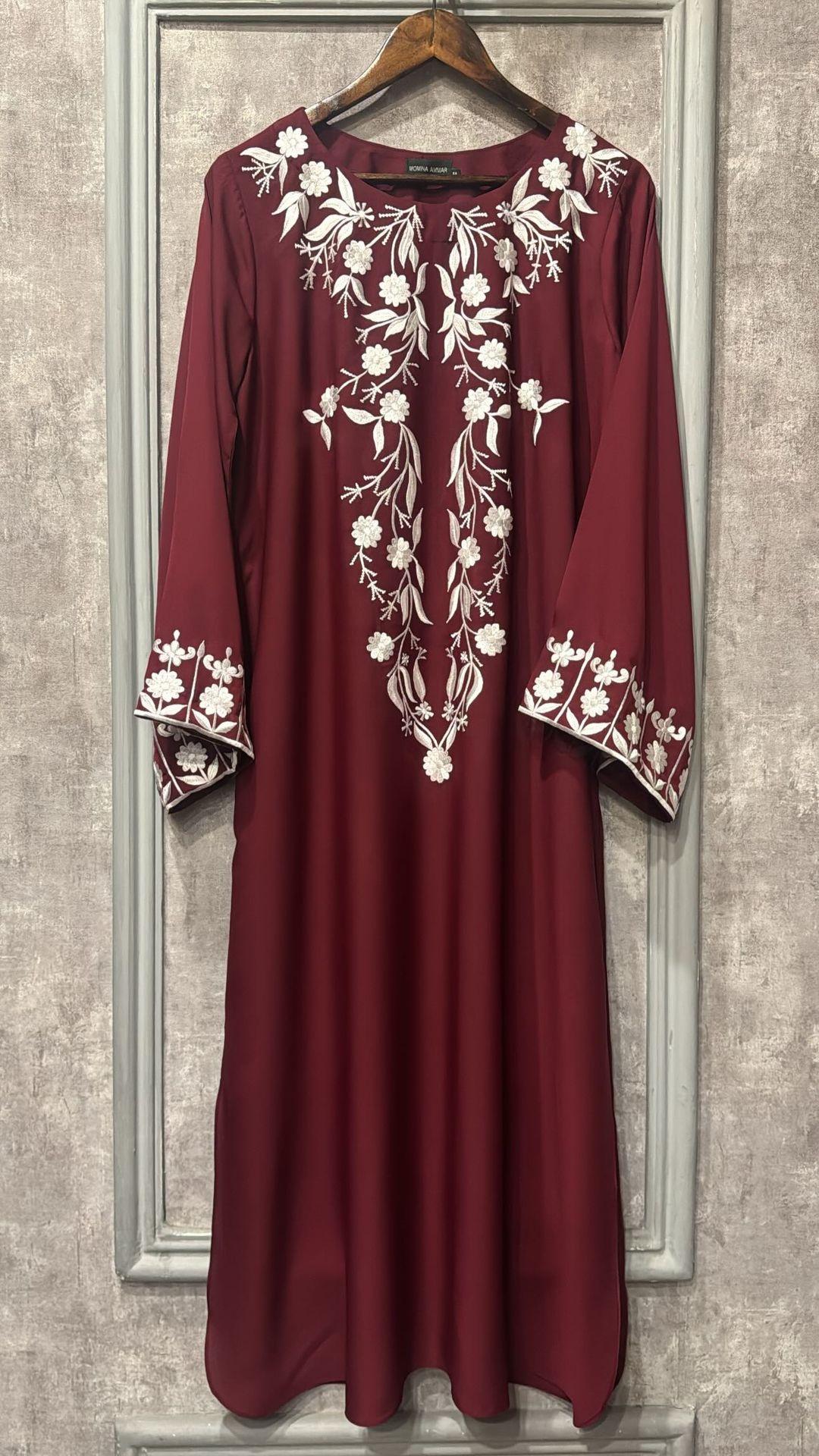 Burgundy Embroidered set
