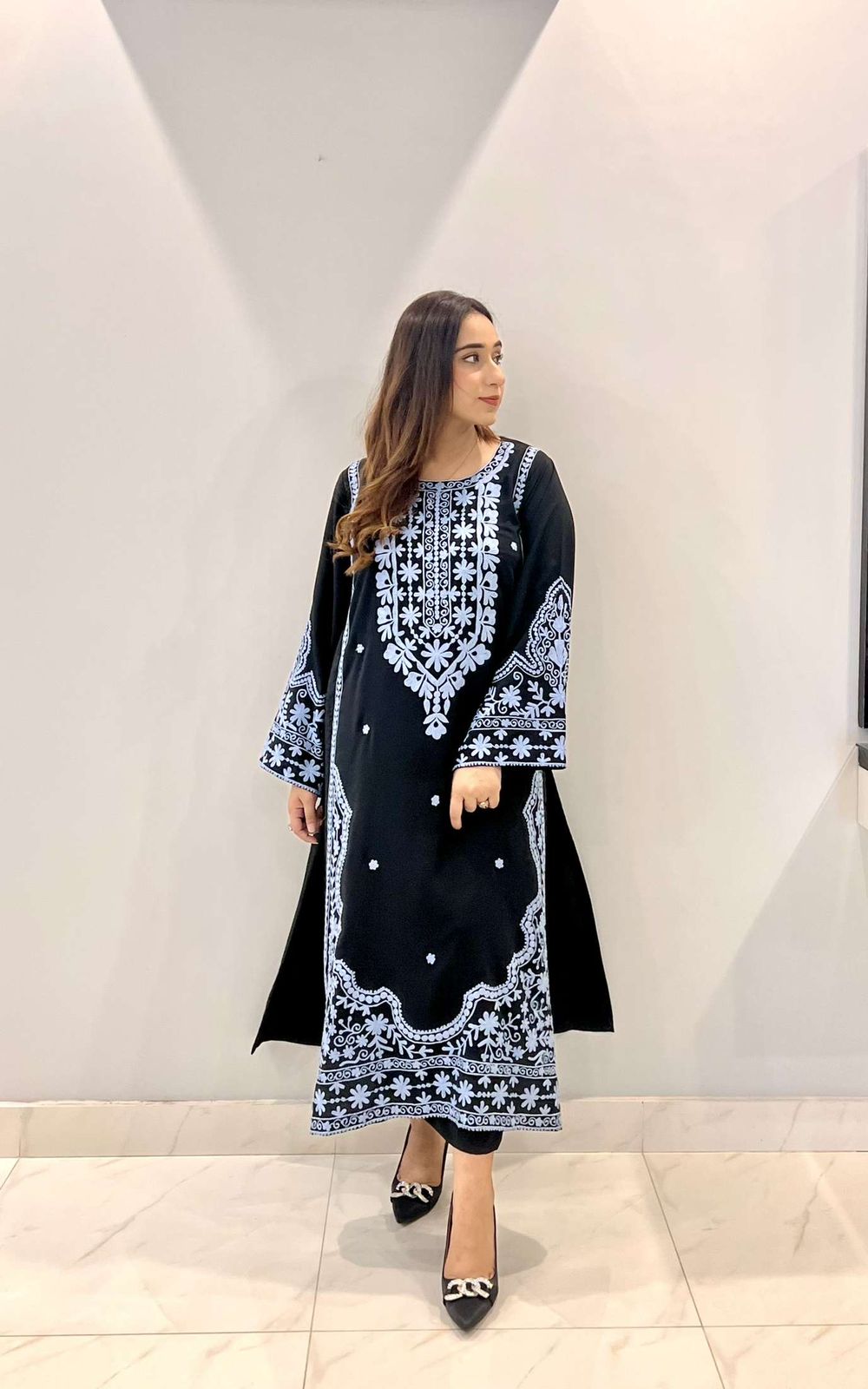 Black Embroidered two pc Momina Ammar
Tunic embroidery 
Sak
Lulusar 
Maria b
Online shopping 
Sale 
New arrival 
New collection 
Fall seasons 
Eid collection 
Georgette fabric 
Crepe fabric 
Momina Ammar designer 