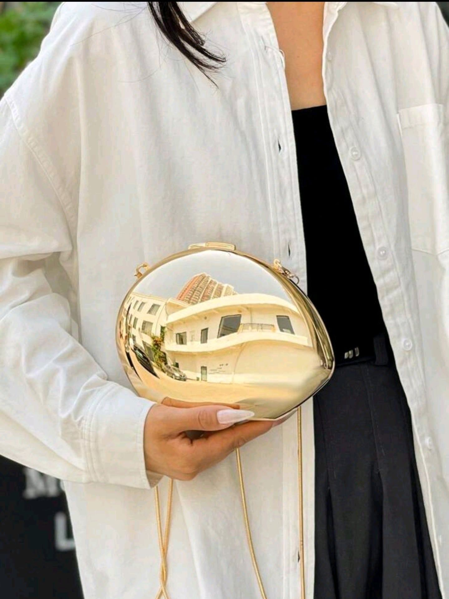 Golden Acrylic bag