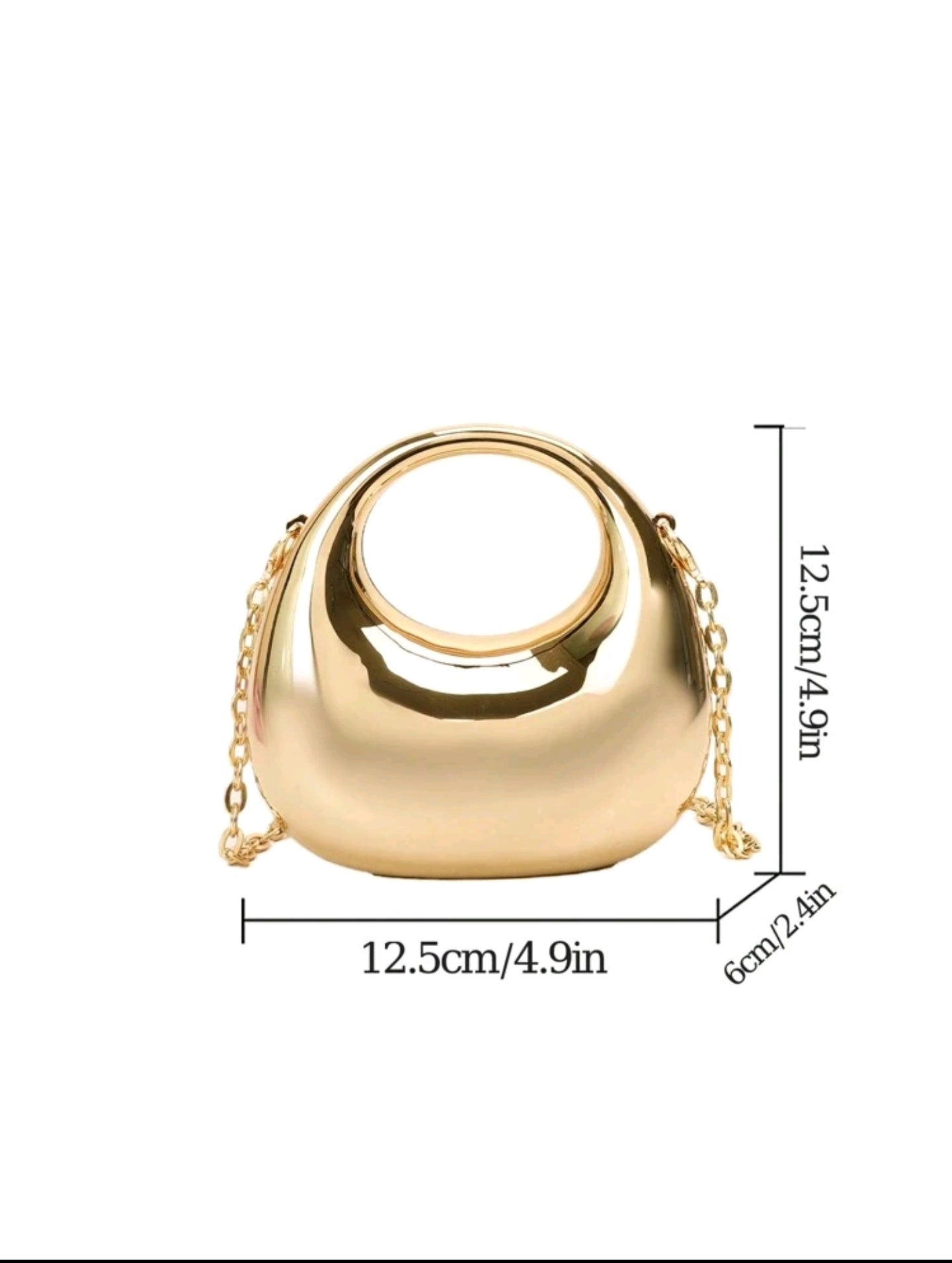 Golden mini clutch