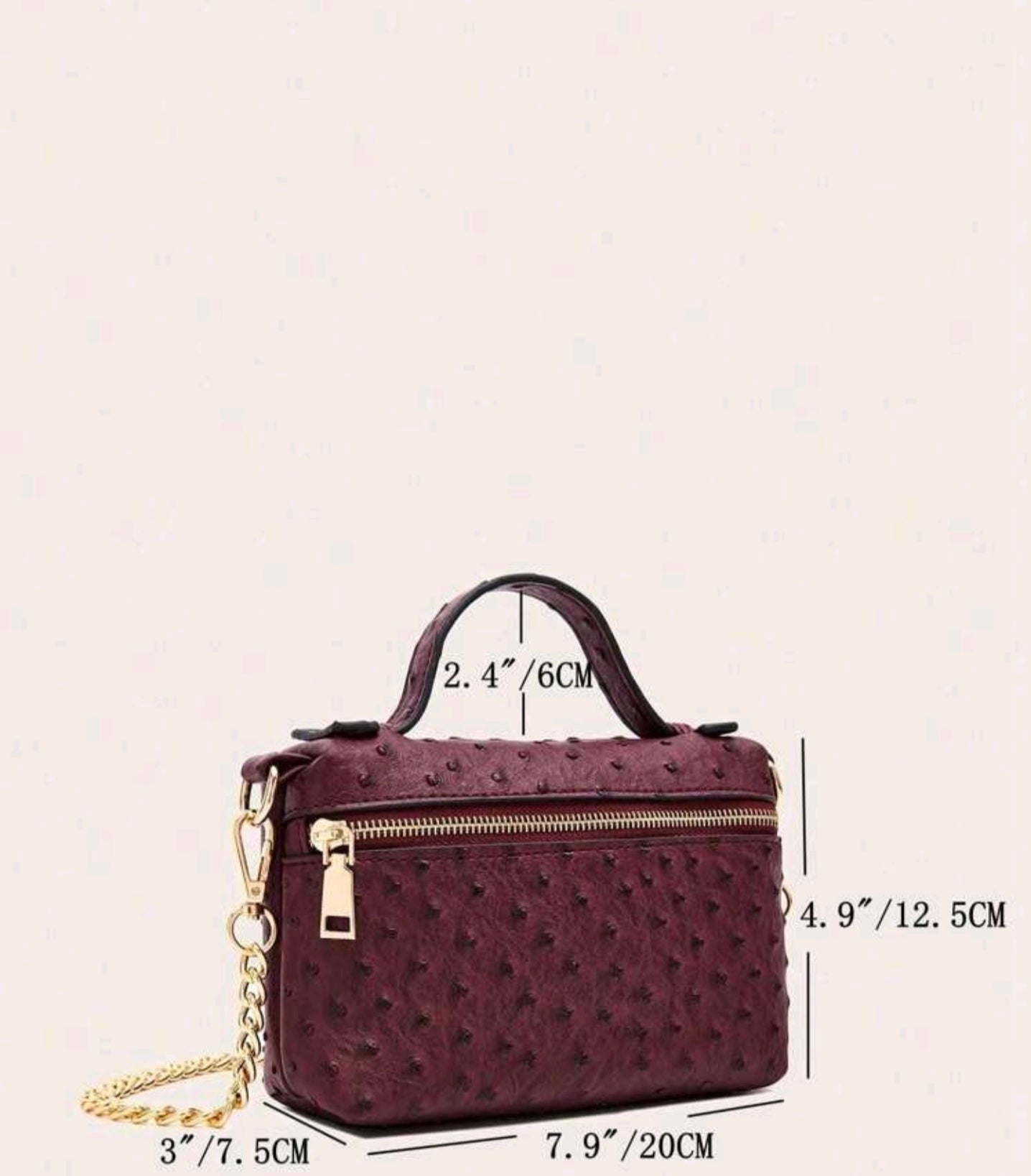 Burgundy bag