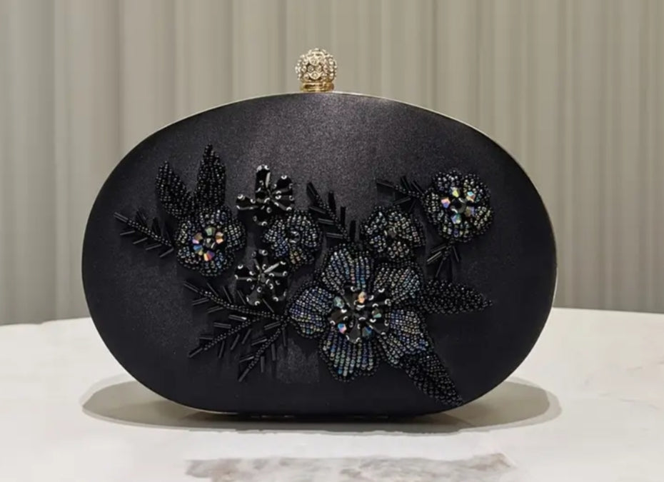 Swarovski Black Clutch