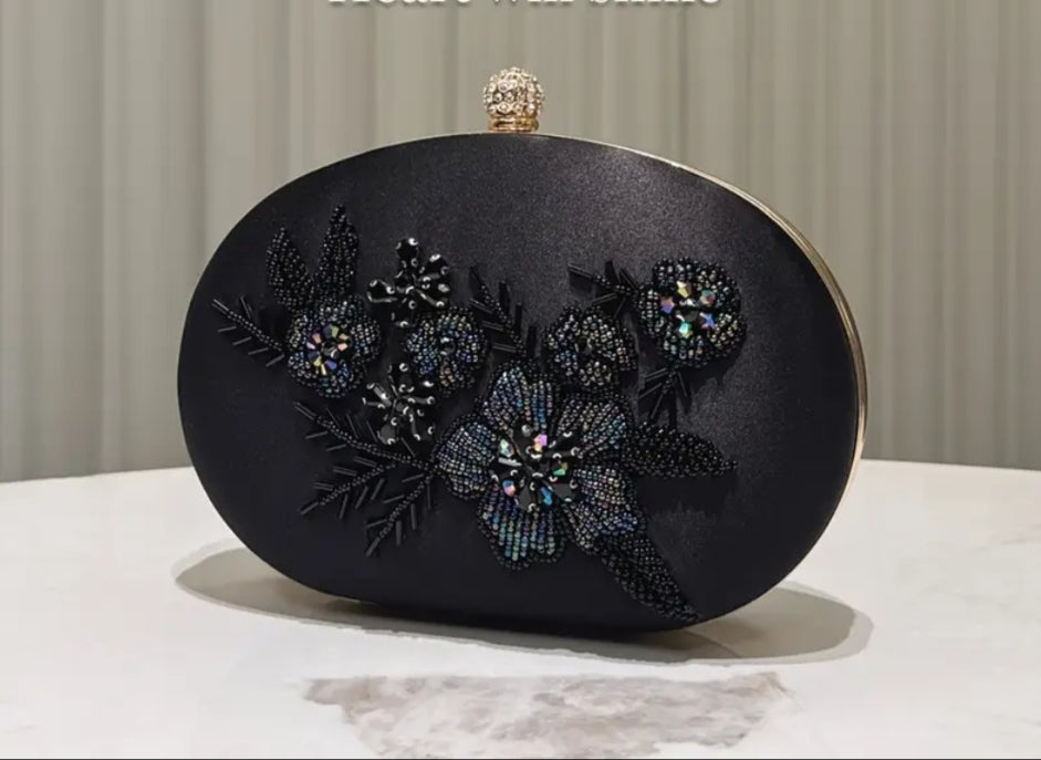 Swarovski Black Clutch