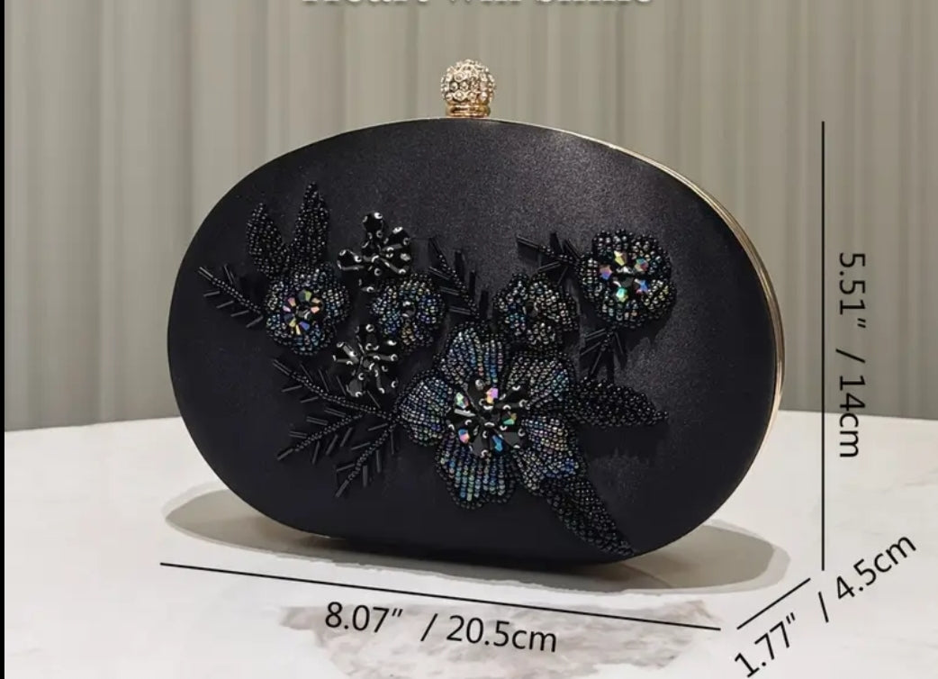 Swarovski Black Clutch