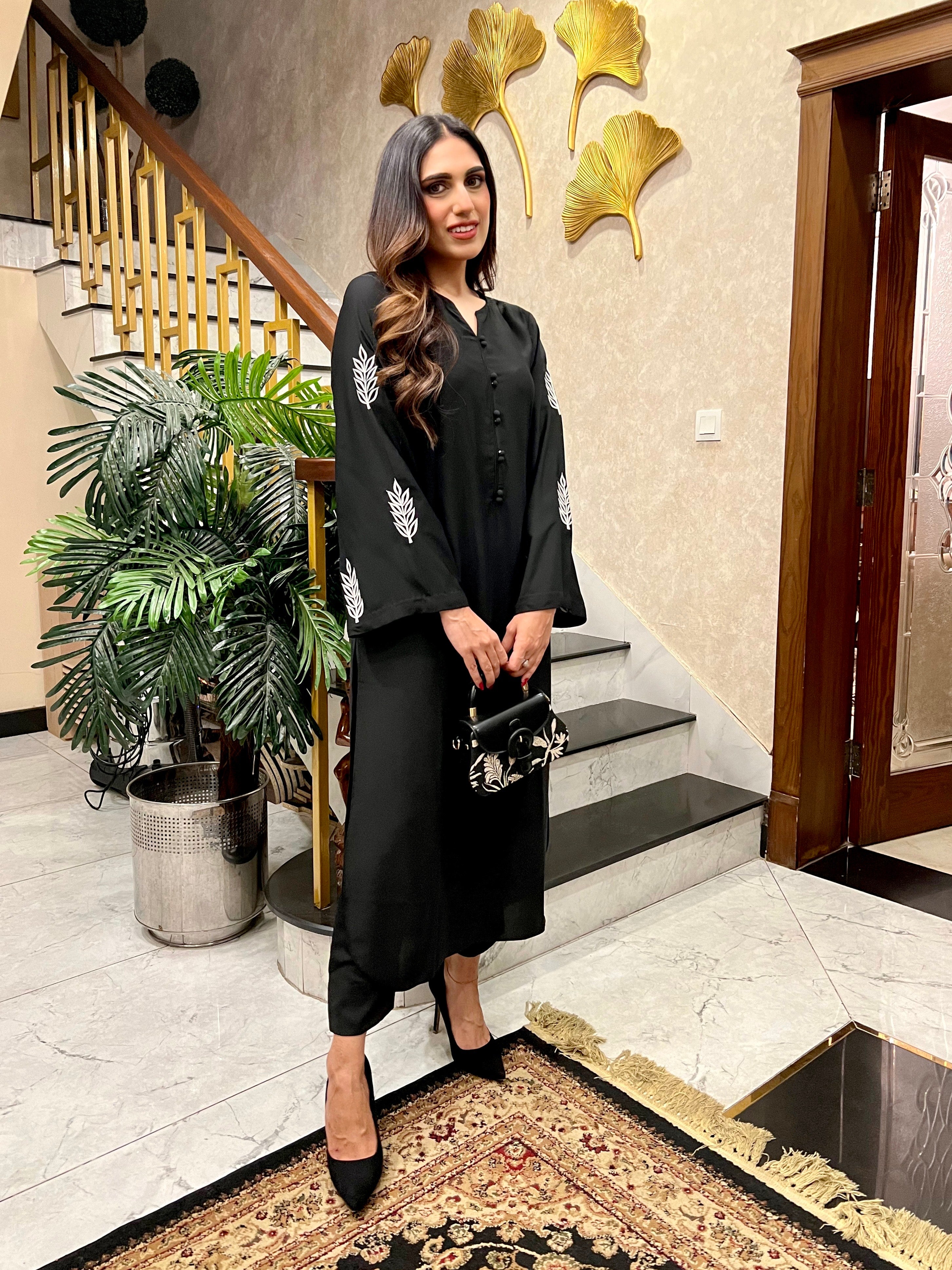 Sleeves embroidered two pc Momina Ammar