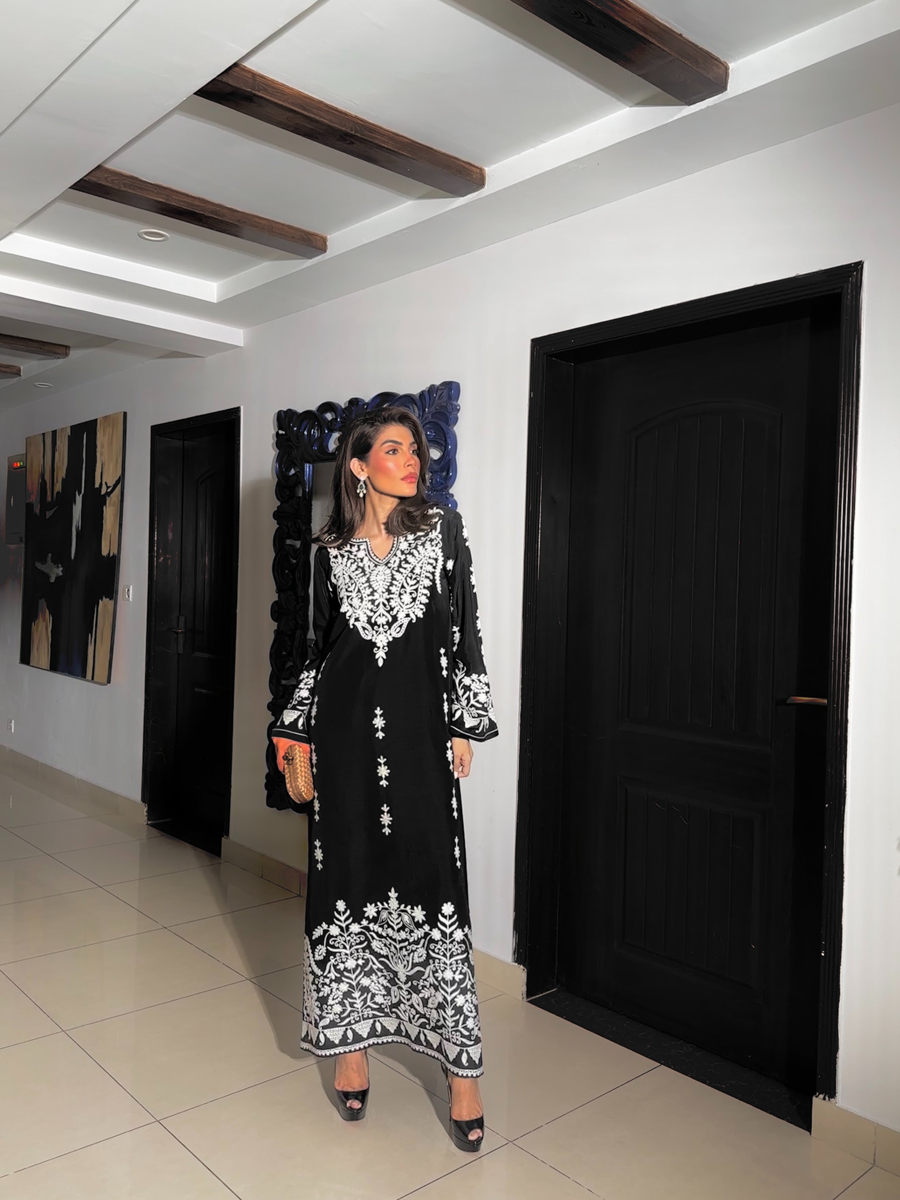 EMBROIDERED ARI TWO PC Momina Ammar