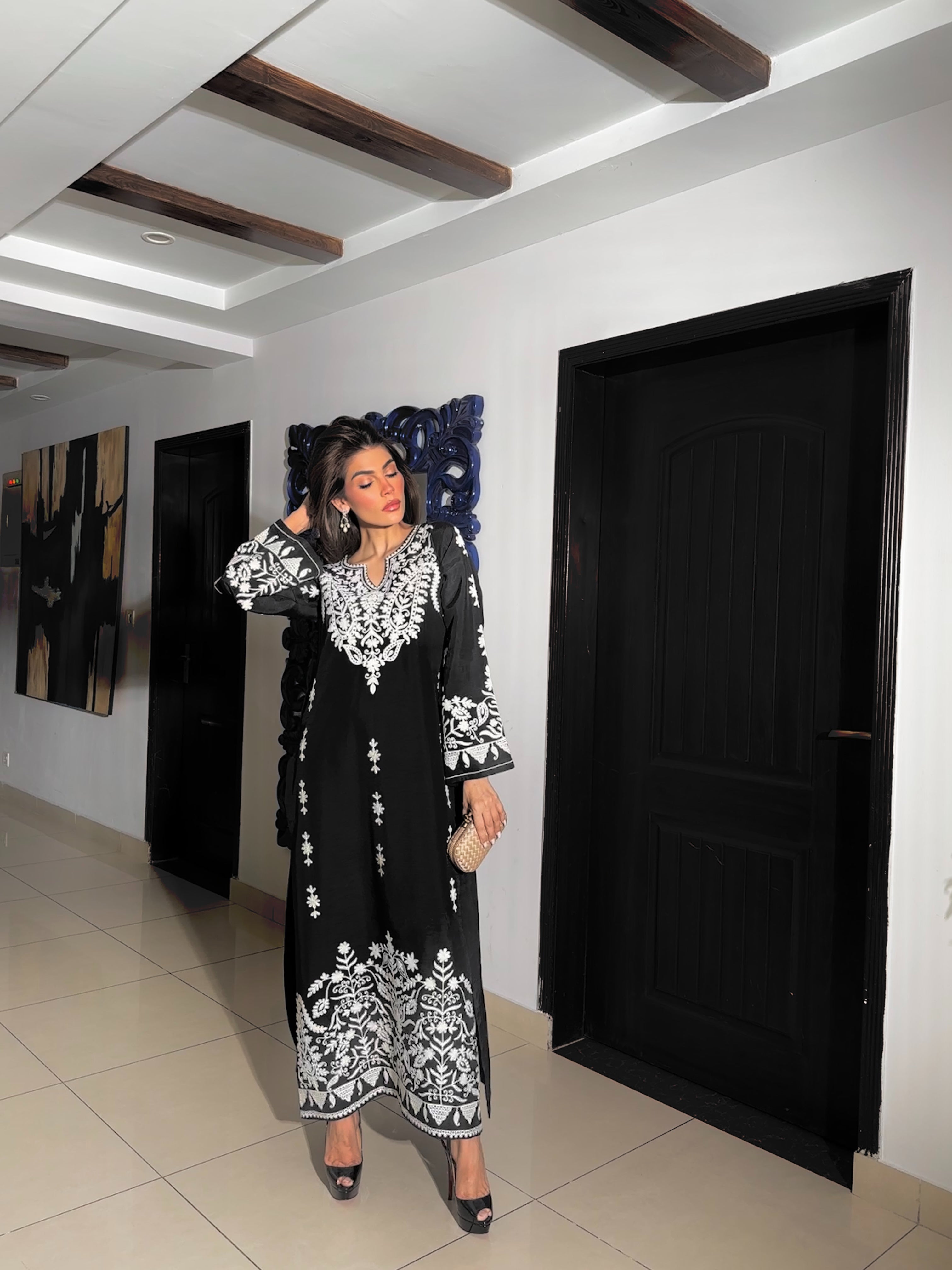 EMBROIDERED ARI TWO PC Momina Ammar