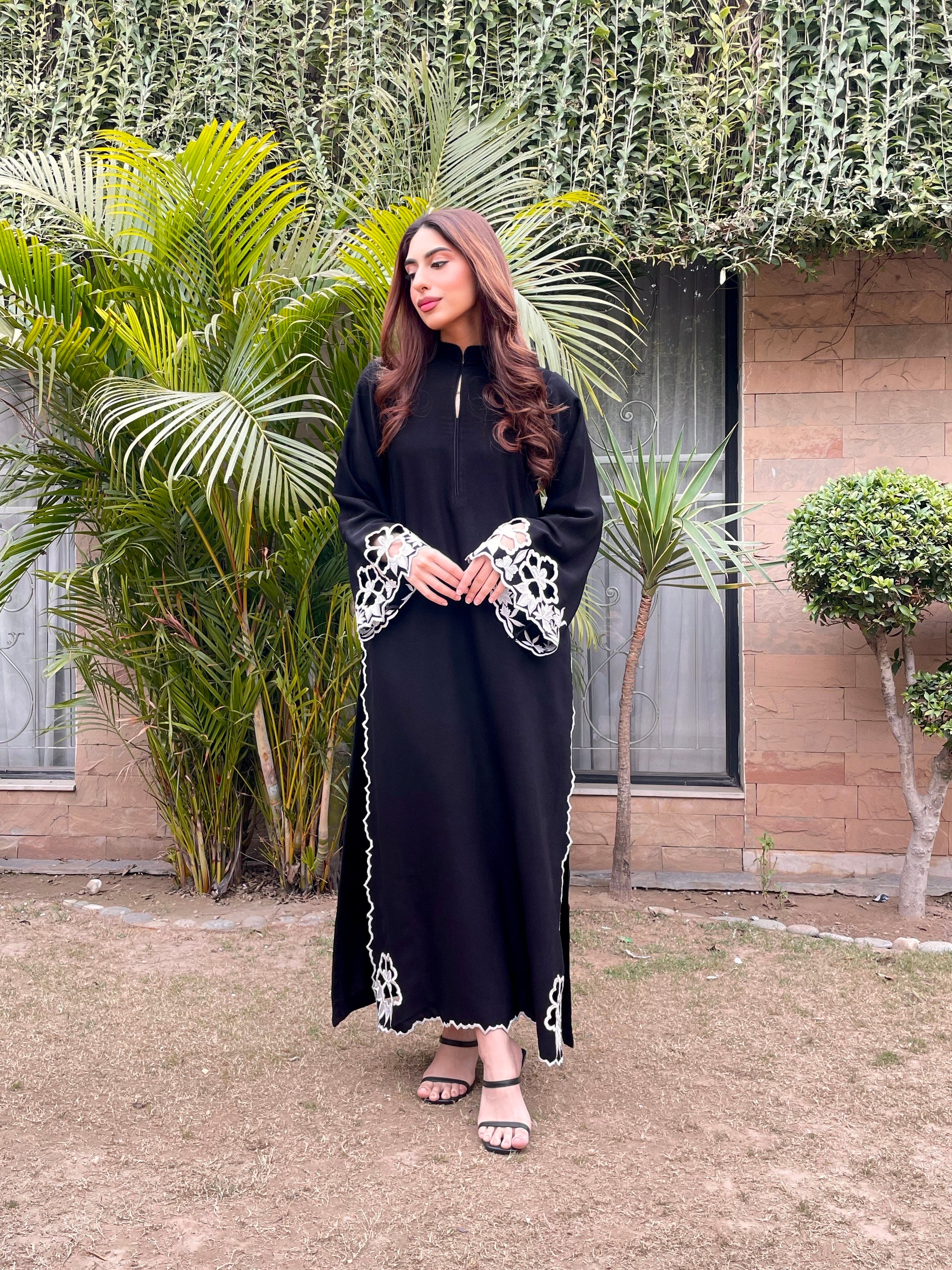 BlackEmbroidered two pc. Momina Ammar