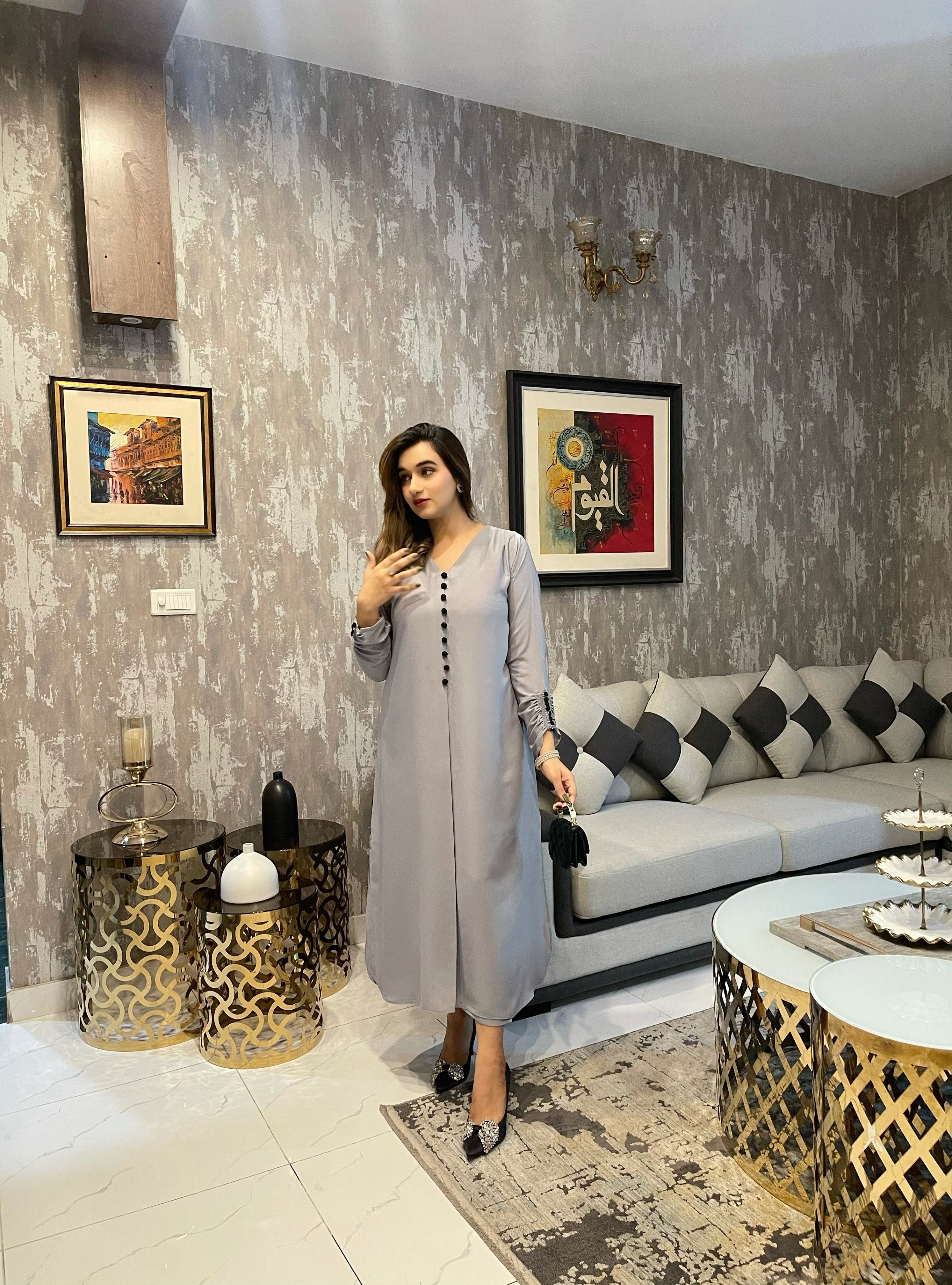 Grey Hue Momina Ammar