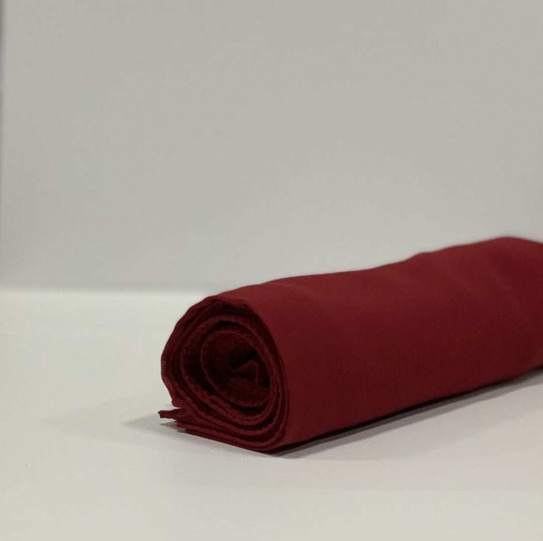 Maroon Red crepe Georgette Momina Ammar