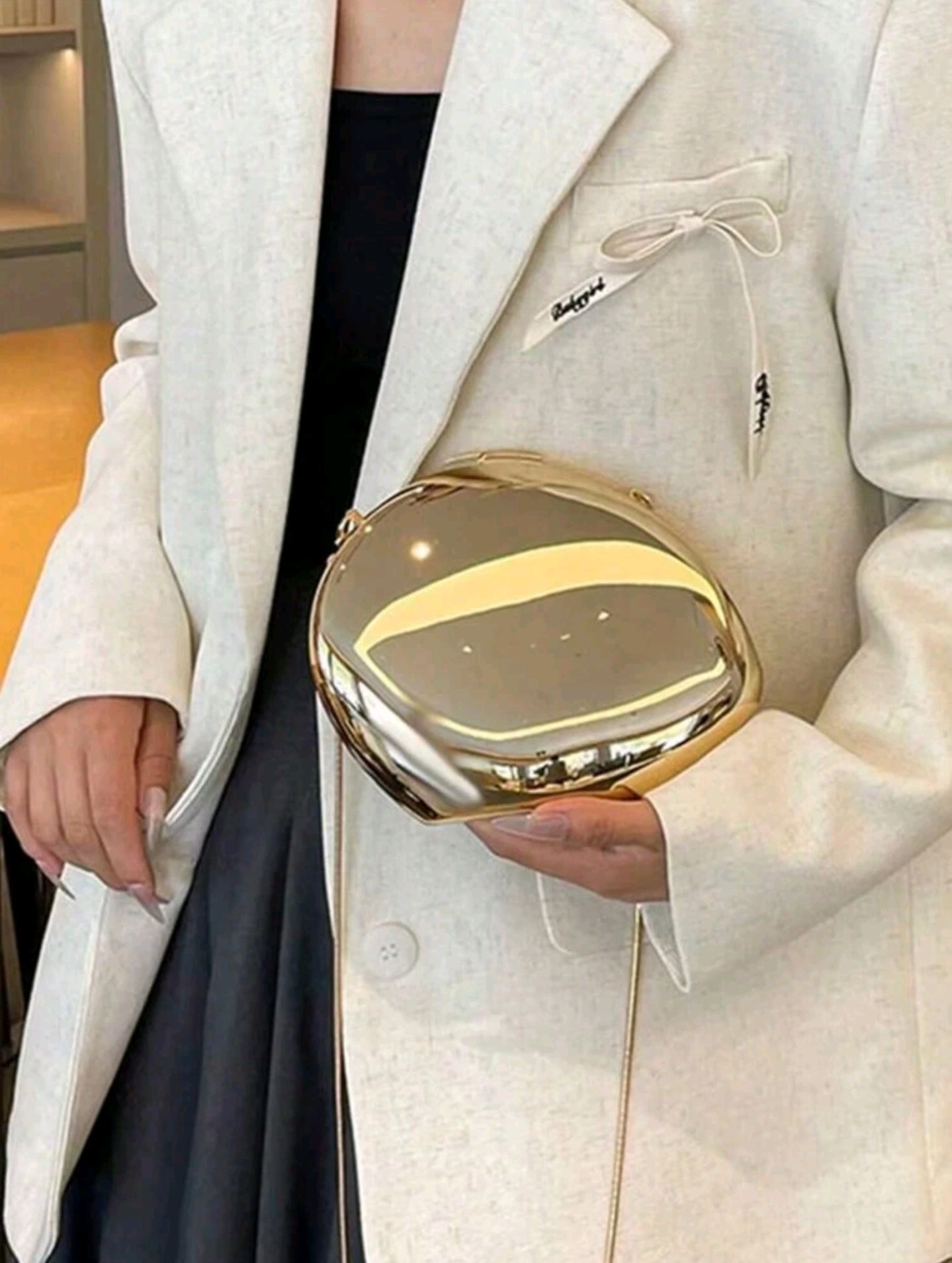 Golden Acrylic bag