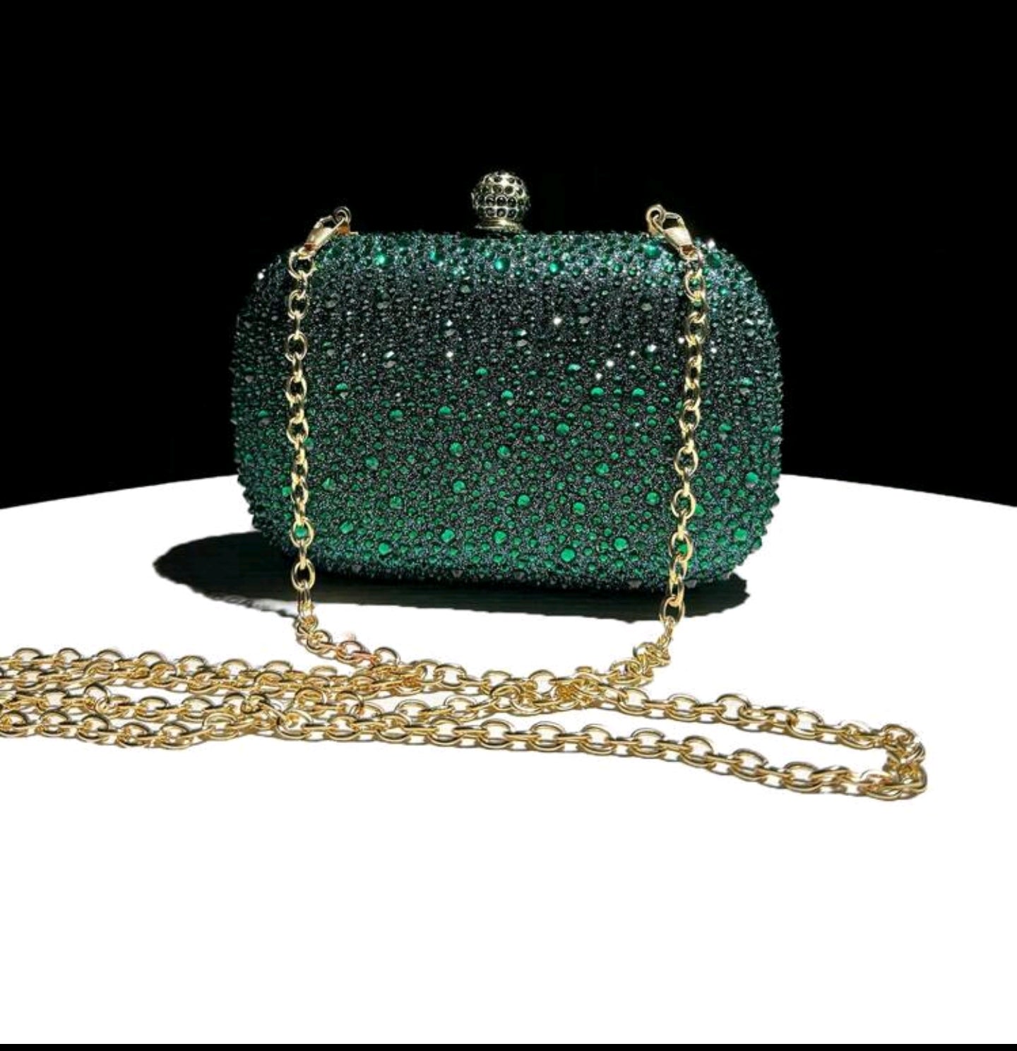 Swarovski Green Clutch
