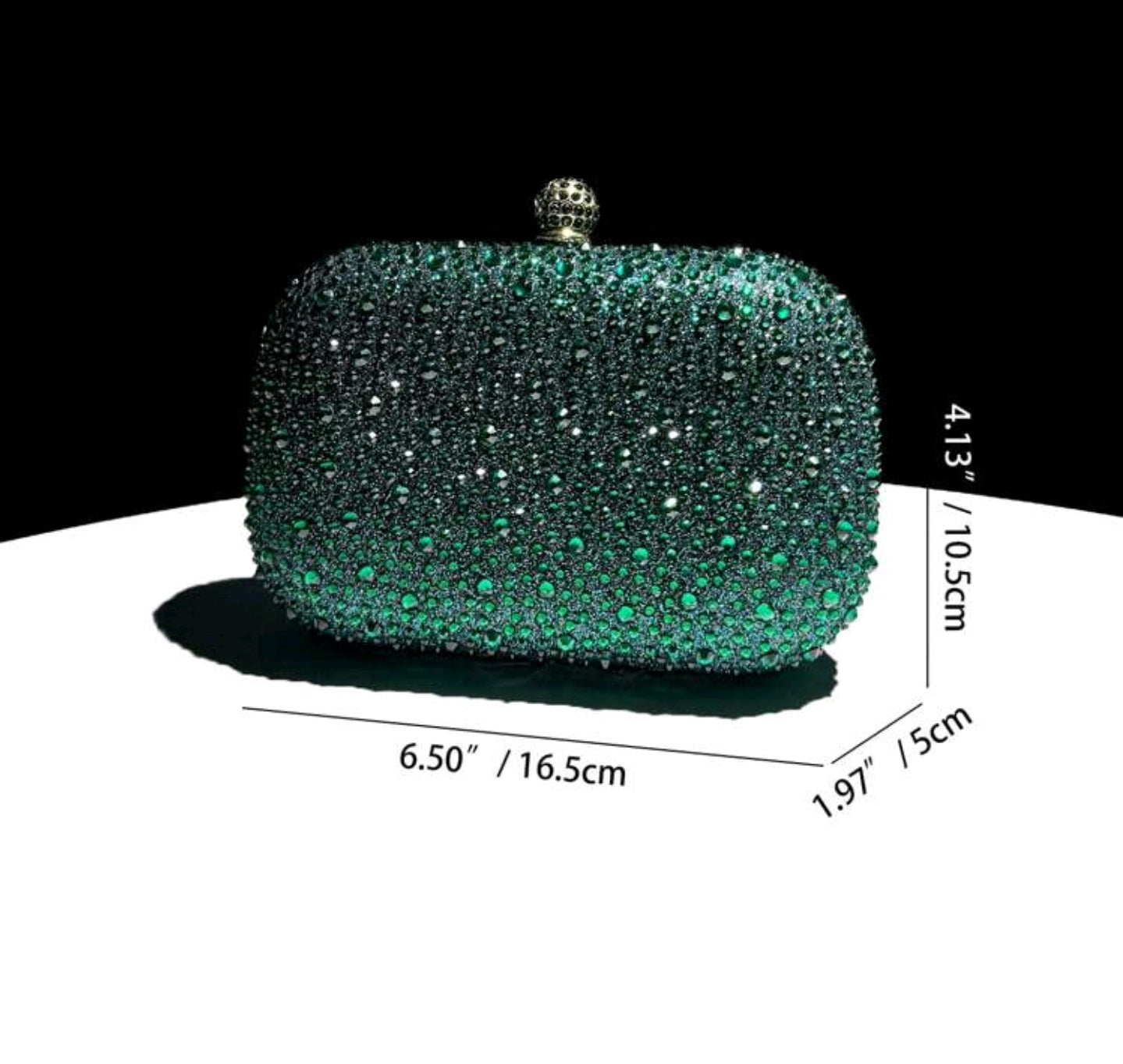 Swarovski Green Clutch