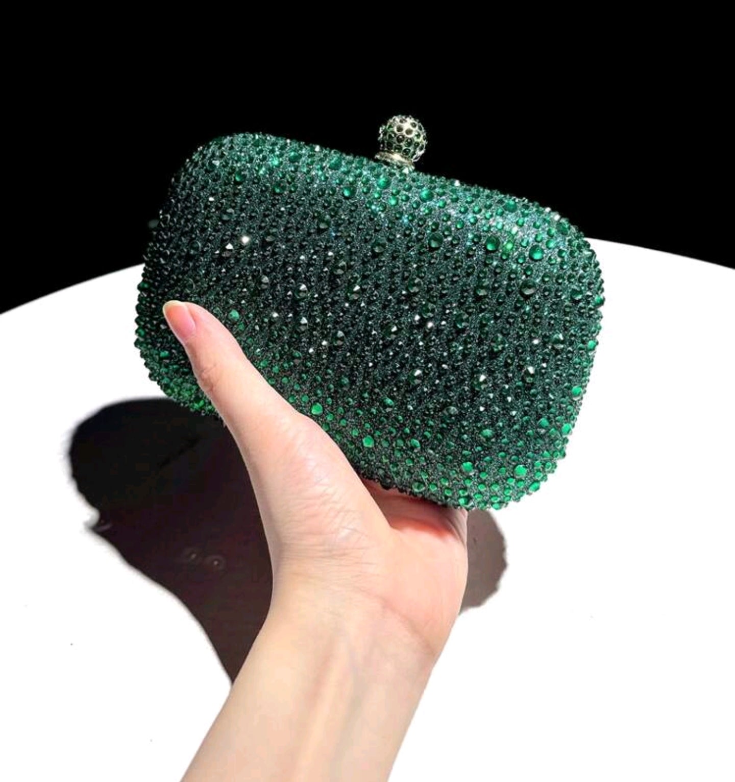 Swarovski Green Clutch