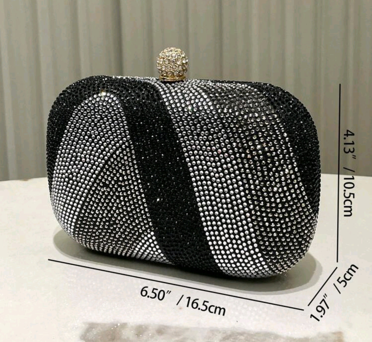 Swarovski black Clutch