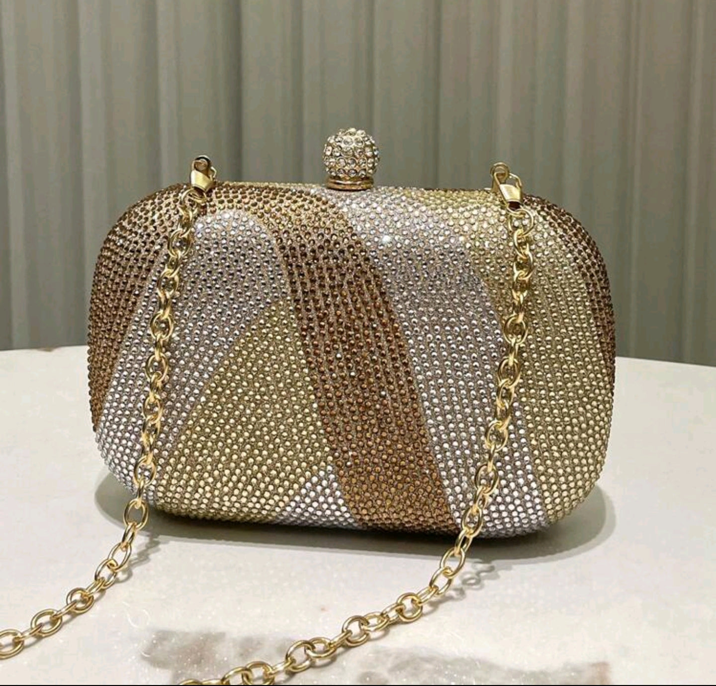 Swarovski champion Gold Clutch