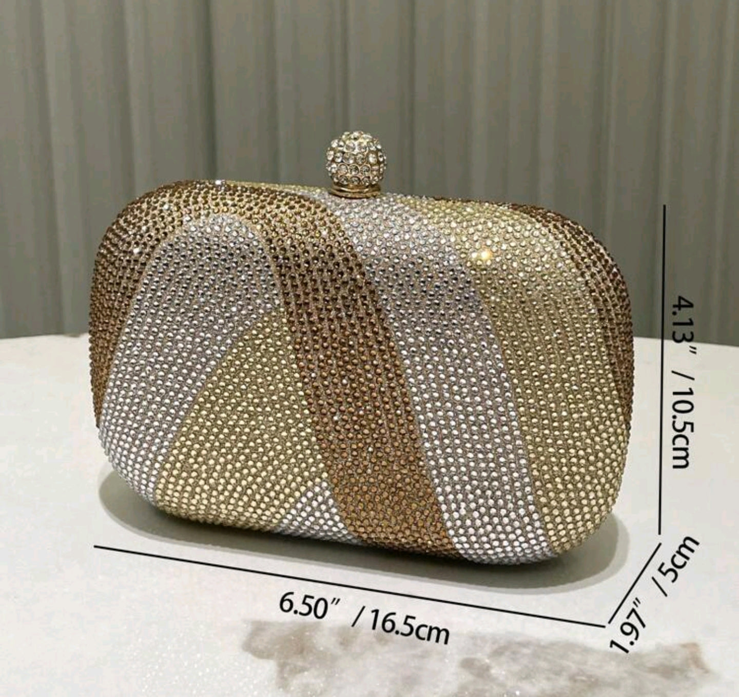 Swarovski champion Gold Clutch