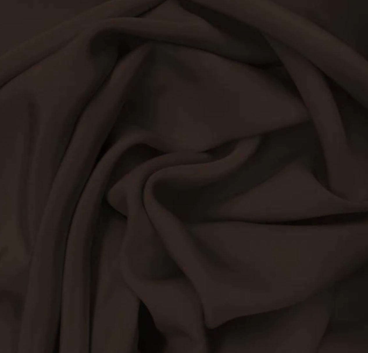 Dark Brown Crepe