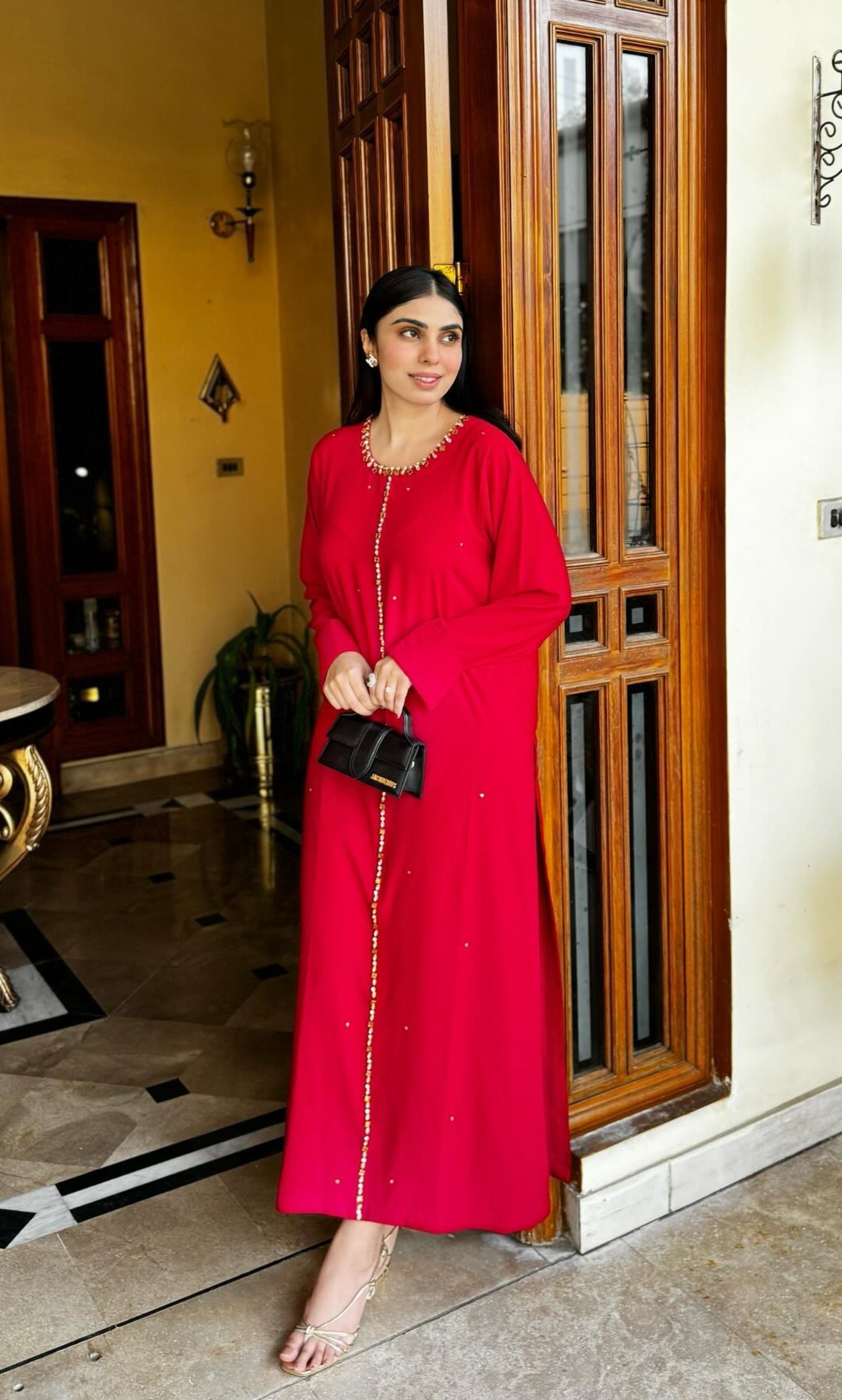 Red Embellished Swarovski