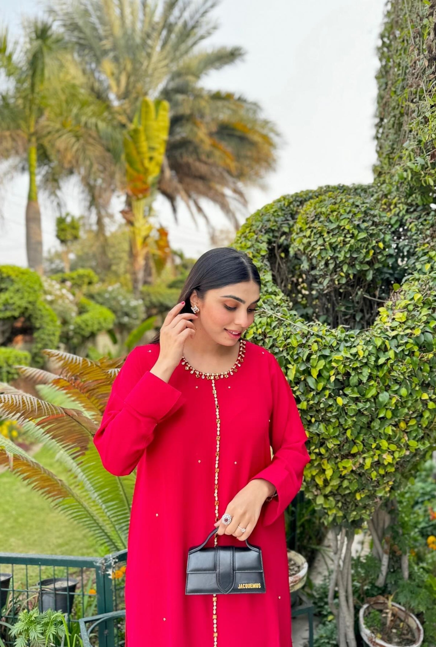 Red Embellished Swarovski