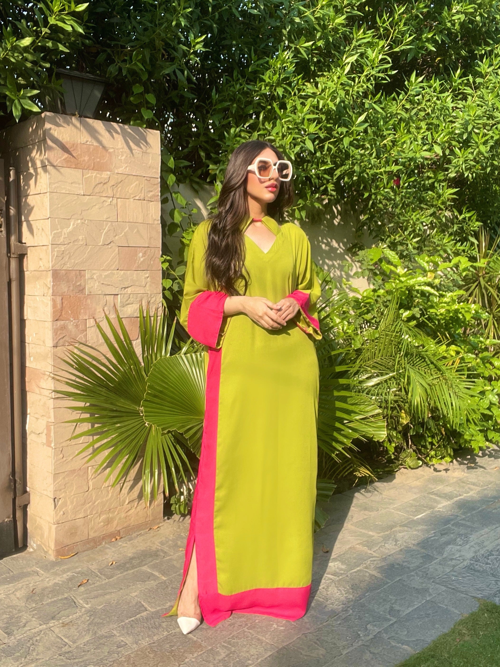 Momina Ammar, a leading Pakistani fashion brand, excels in designer clothing, offering exquisite pret wear. With convenient online shopping, they extend their fashion influence globally, including shipping to the UK.
Momina Ammar
Kaftan
Green pink kaftan 
Online shopping
Online sale 
Branded clothes
Branded clothes
Kaftan 
Kaftan 
Momina Ammar Clothing
Online women clothing brand in Pakistan
Eid collection
Summer collection
Pakistani collection
Shopping brand online Clothing
Pakistani brand delivering to Uk