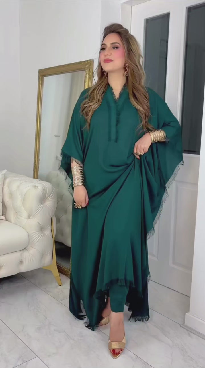 Fringes kaftan set