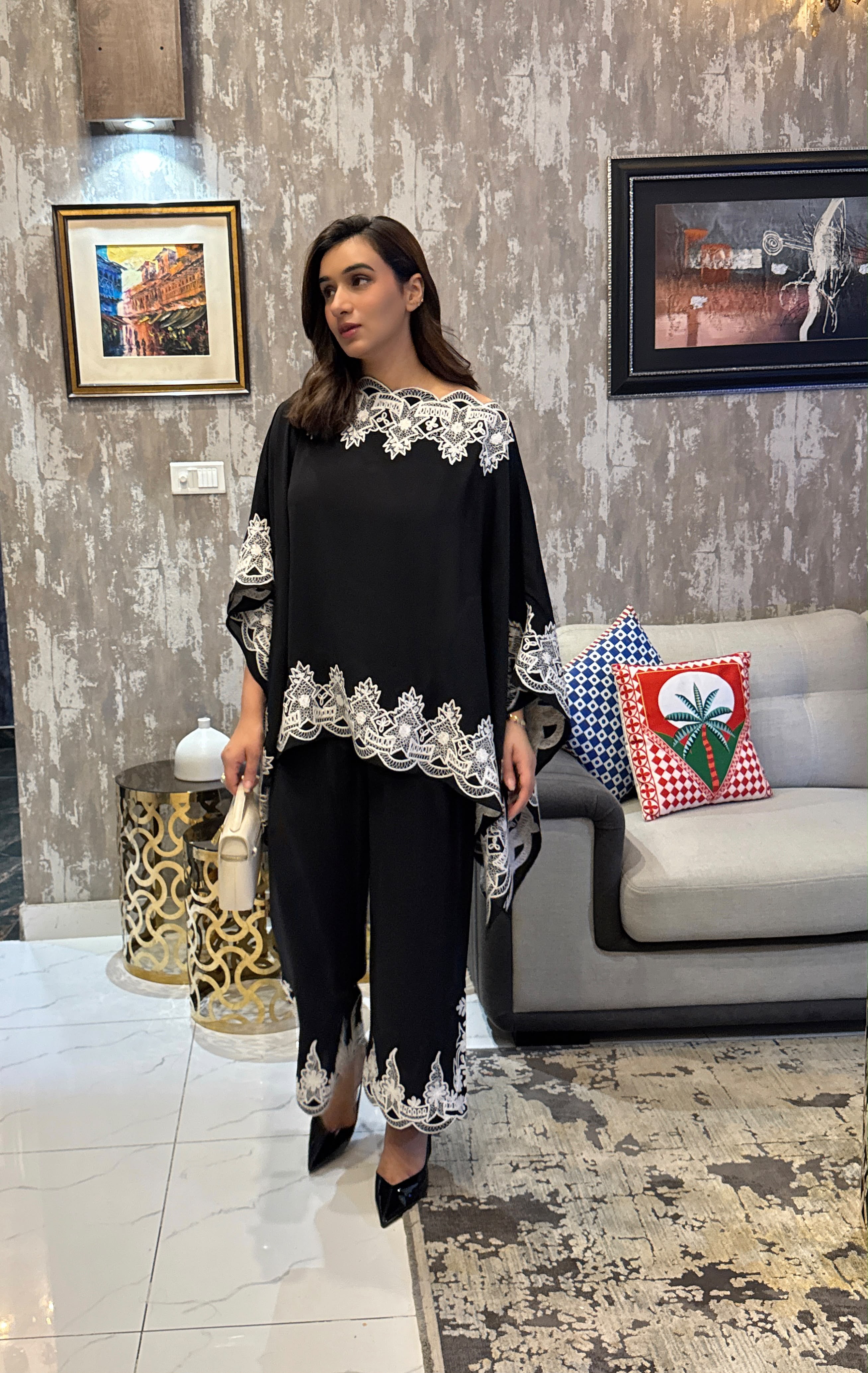 Classic Black Embroidery