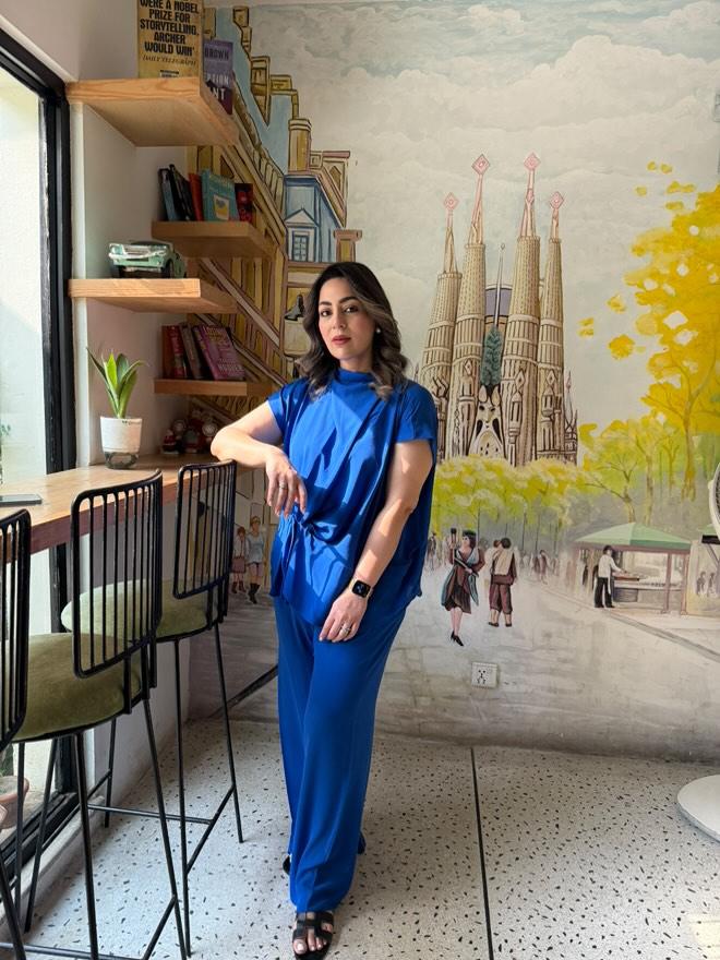 Candle knot set blue