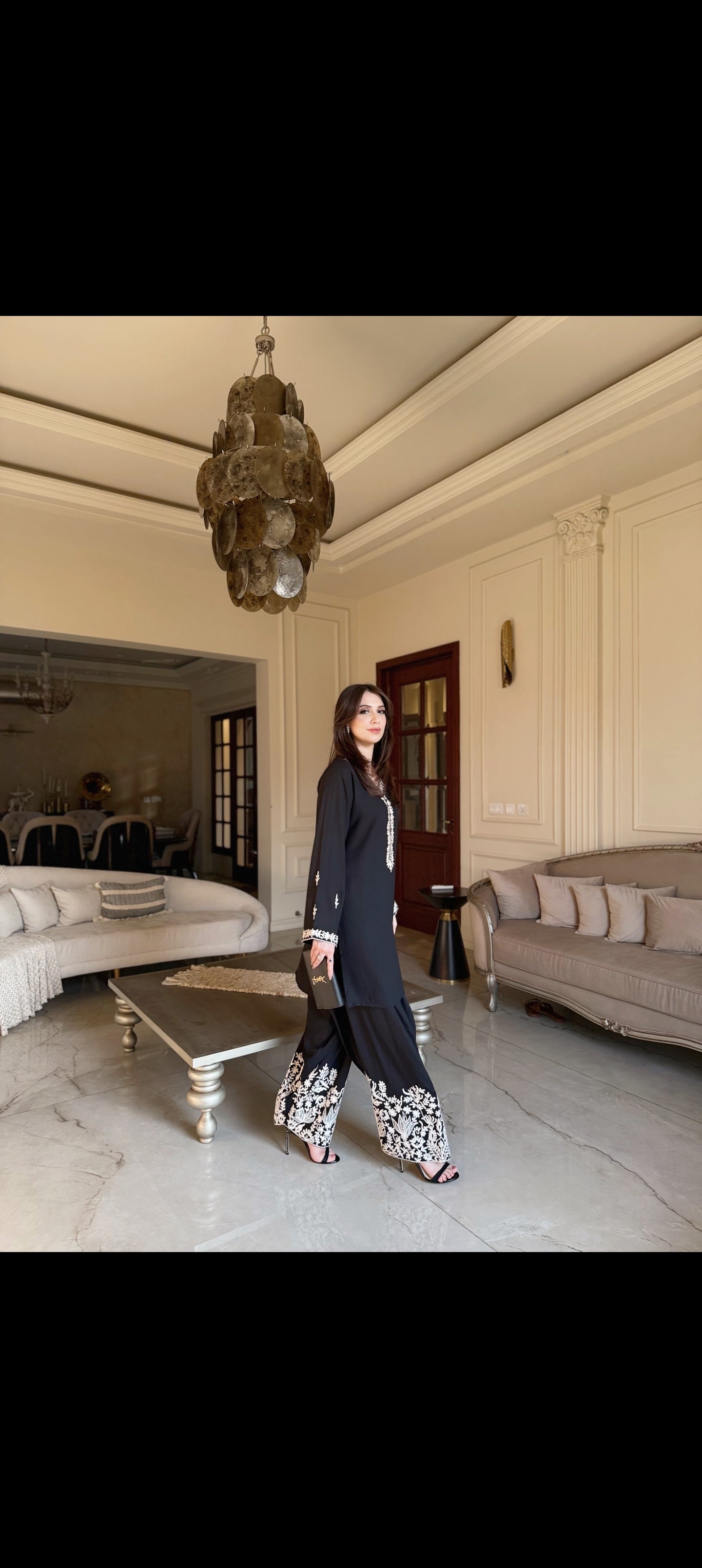 Black Embroidery shalwar set