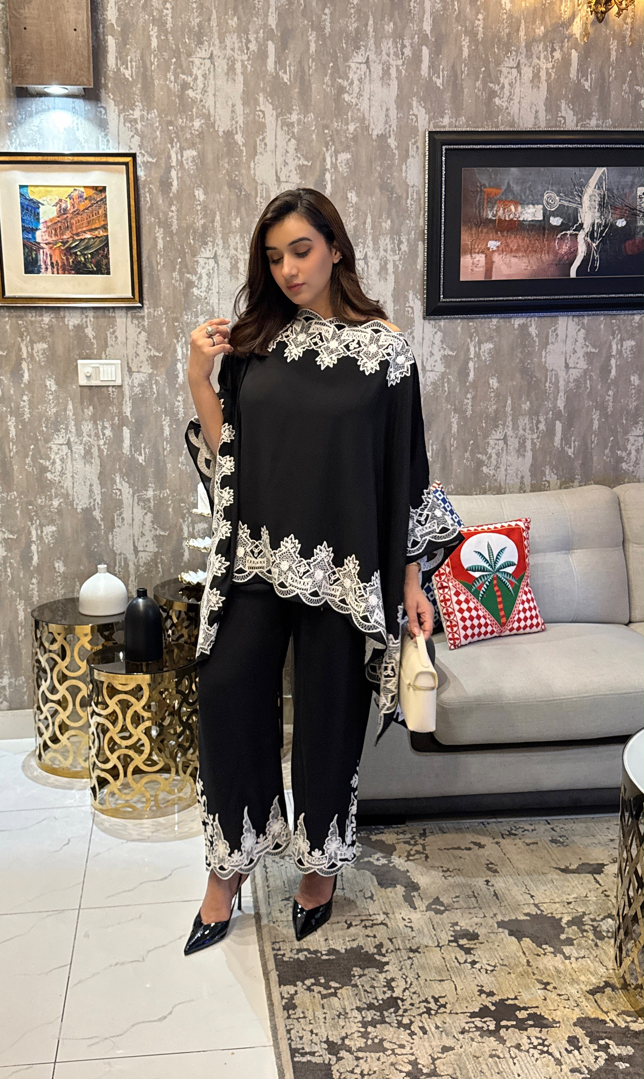 Classic Black Embroidery