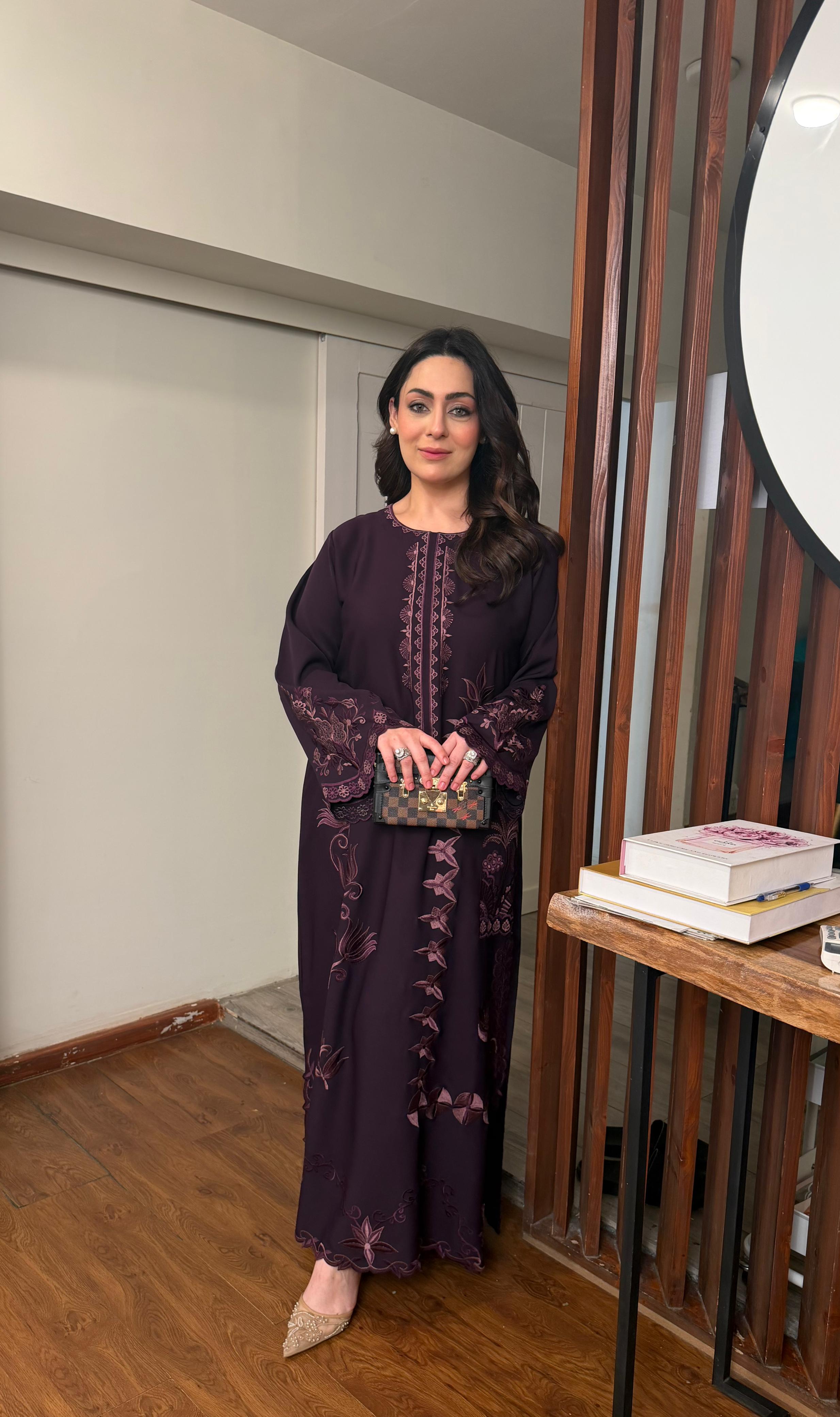 Purple kaftan
