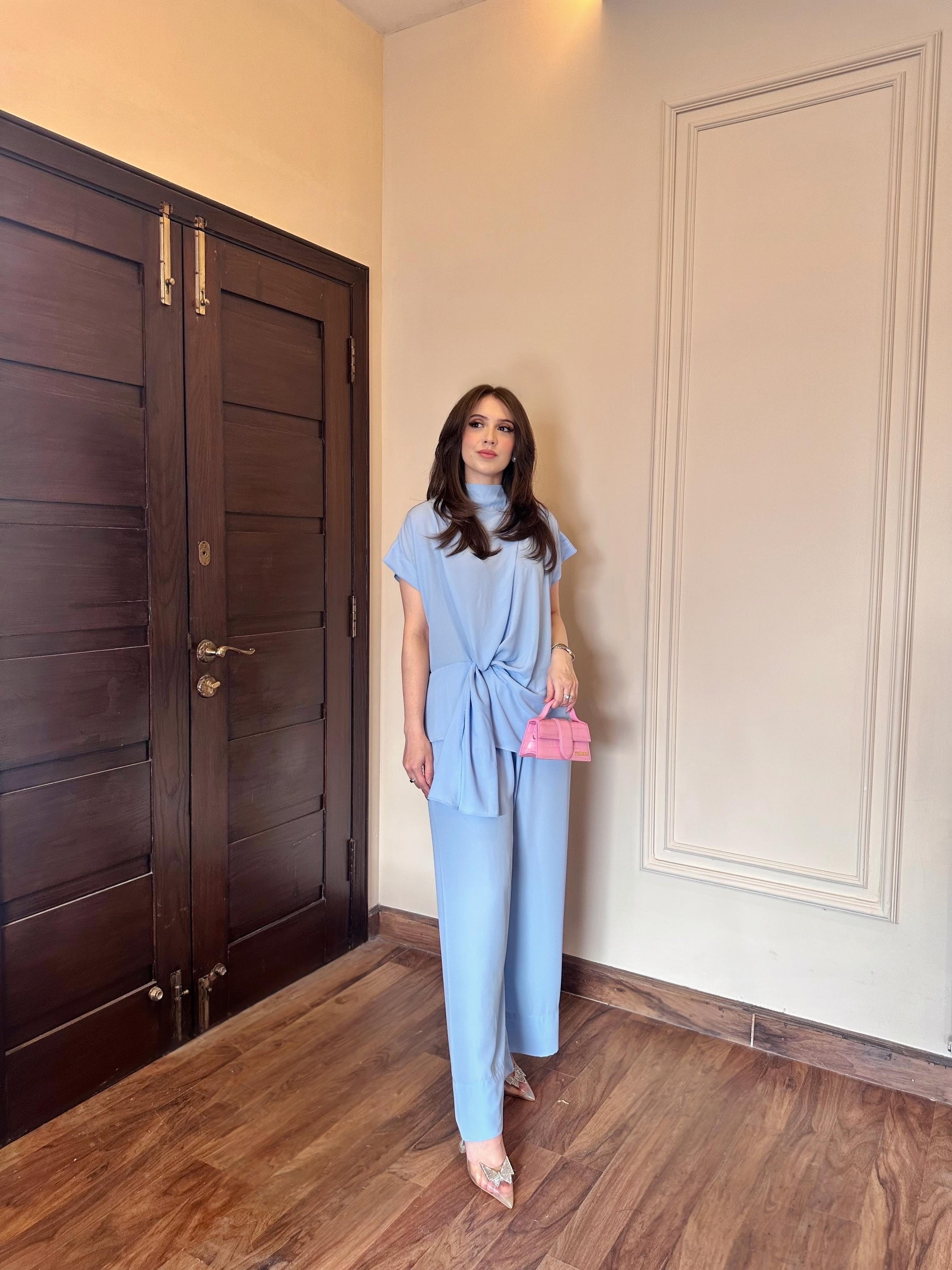 Candle knot set ice blue