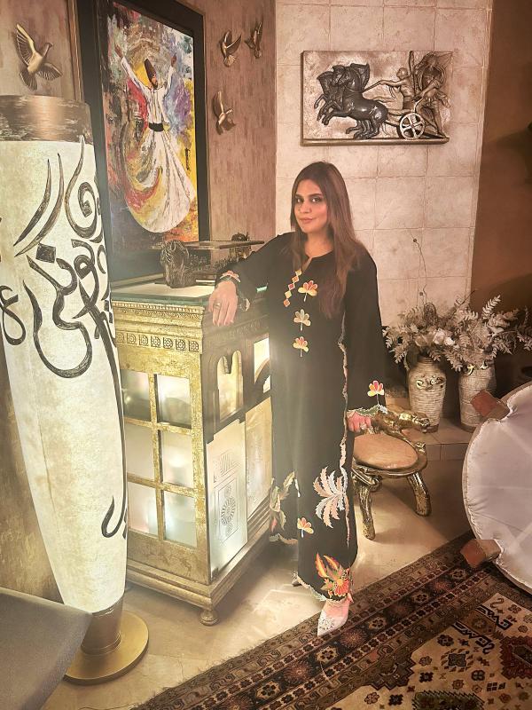 Multi embroidery kaftan