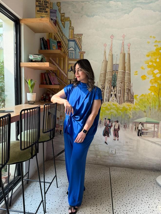 Candle knot set blue