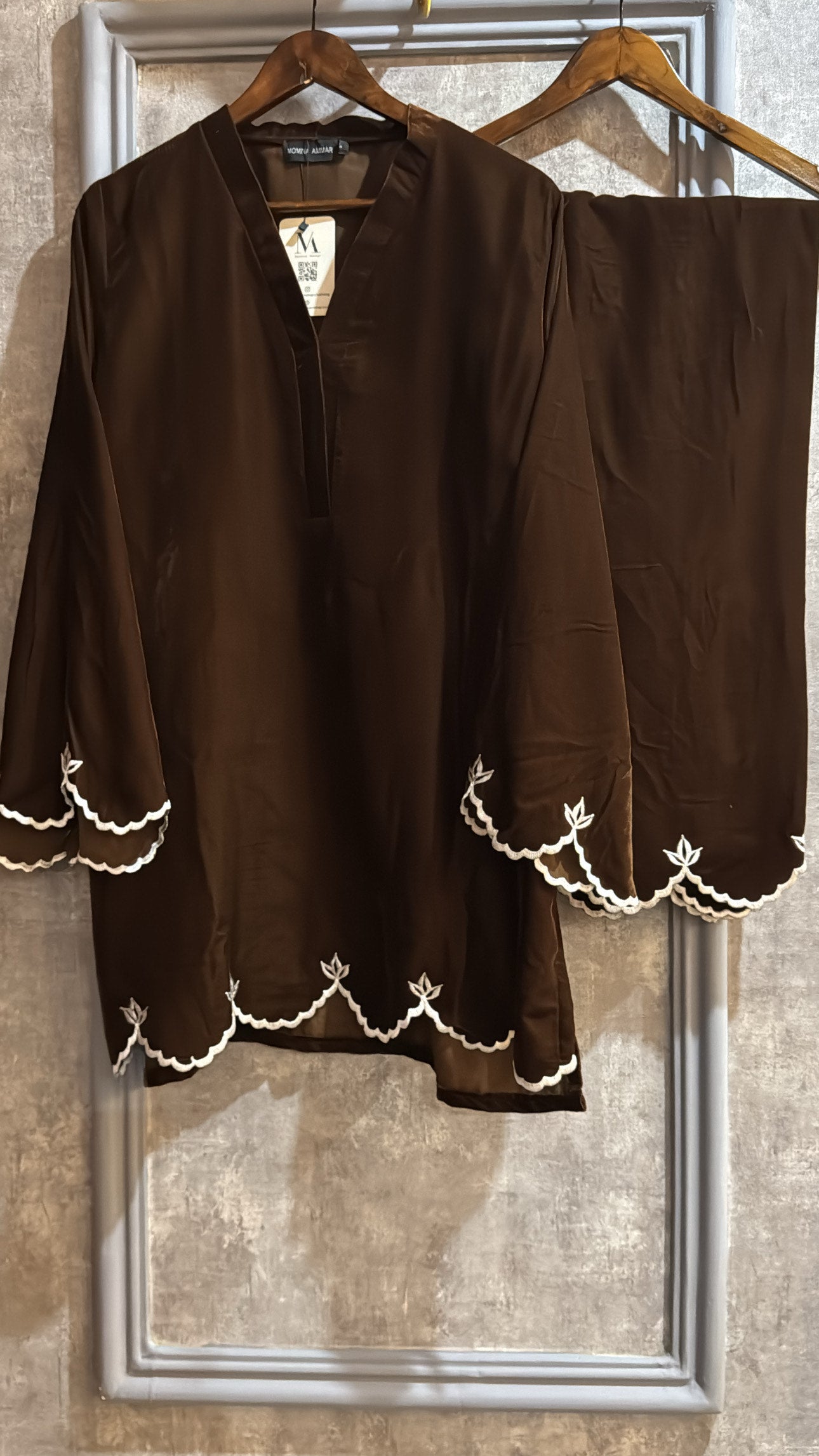 Brown Velvet hem set