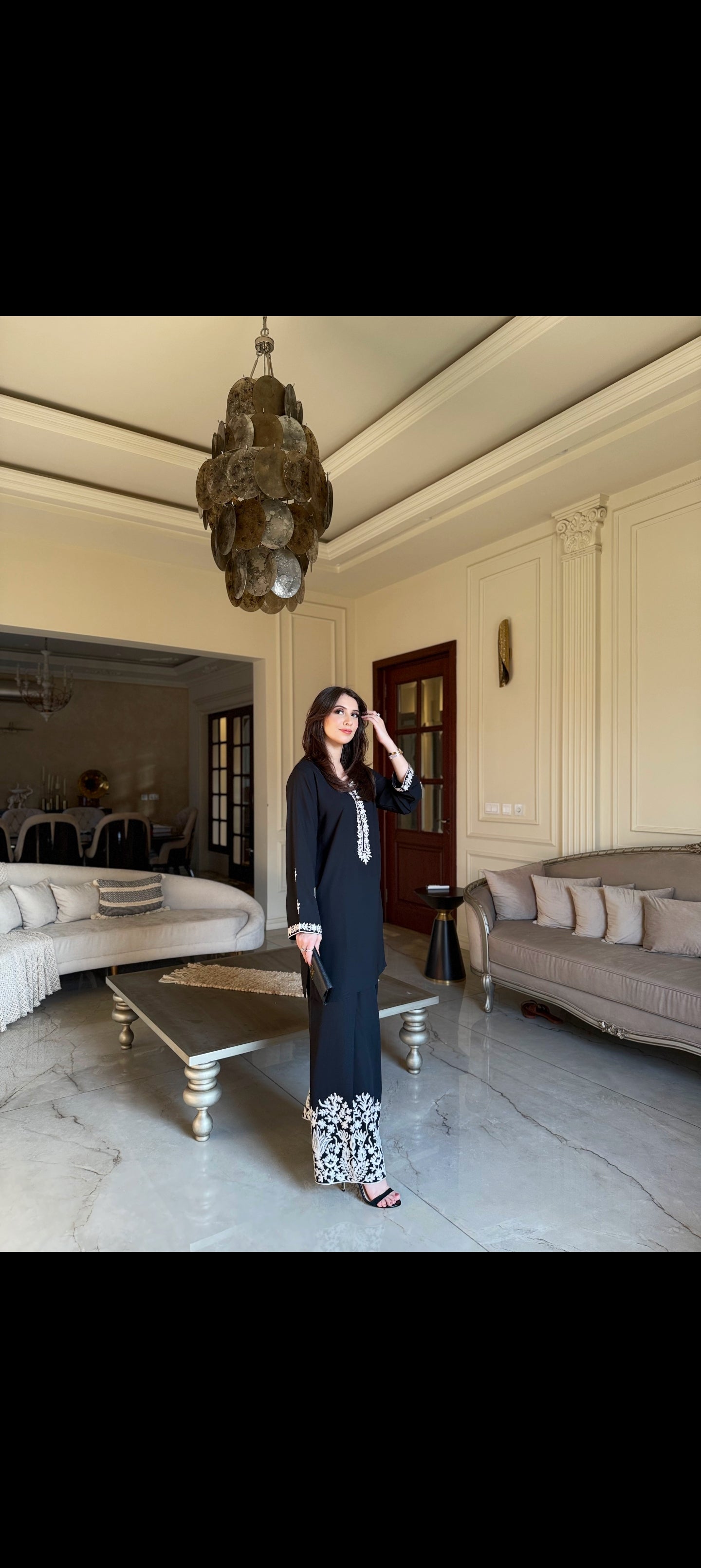 Black Embroidery shalwar set