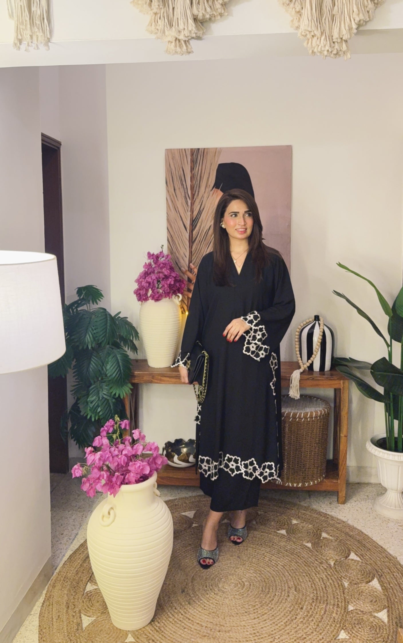 Black cutwork