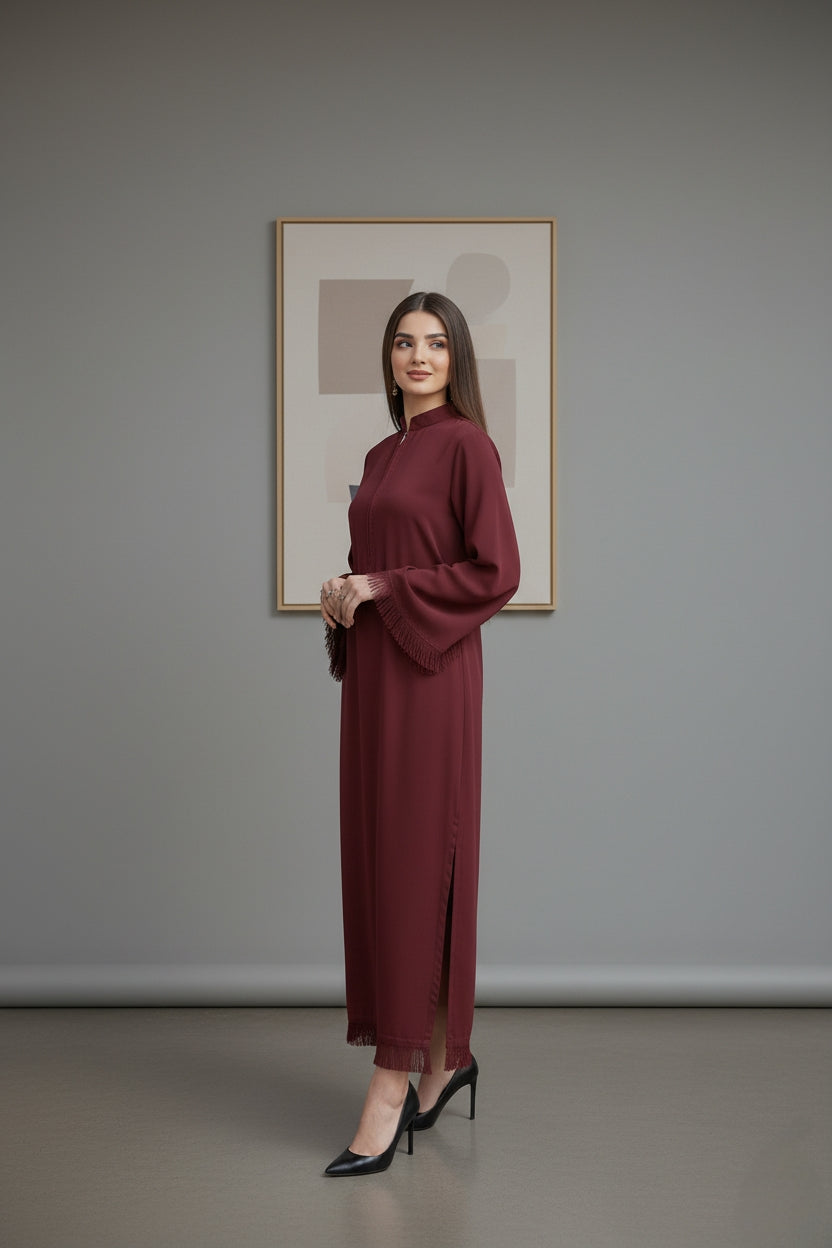 Threaded Love Maroon