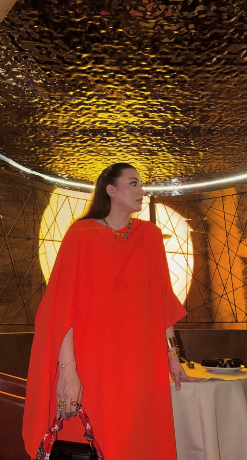 Orange Blend Drape set