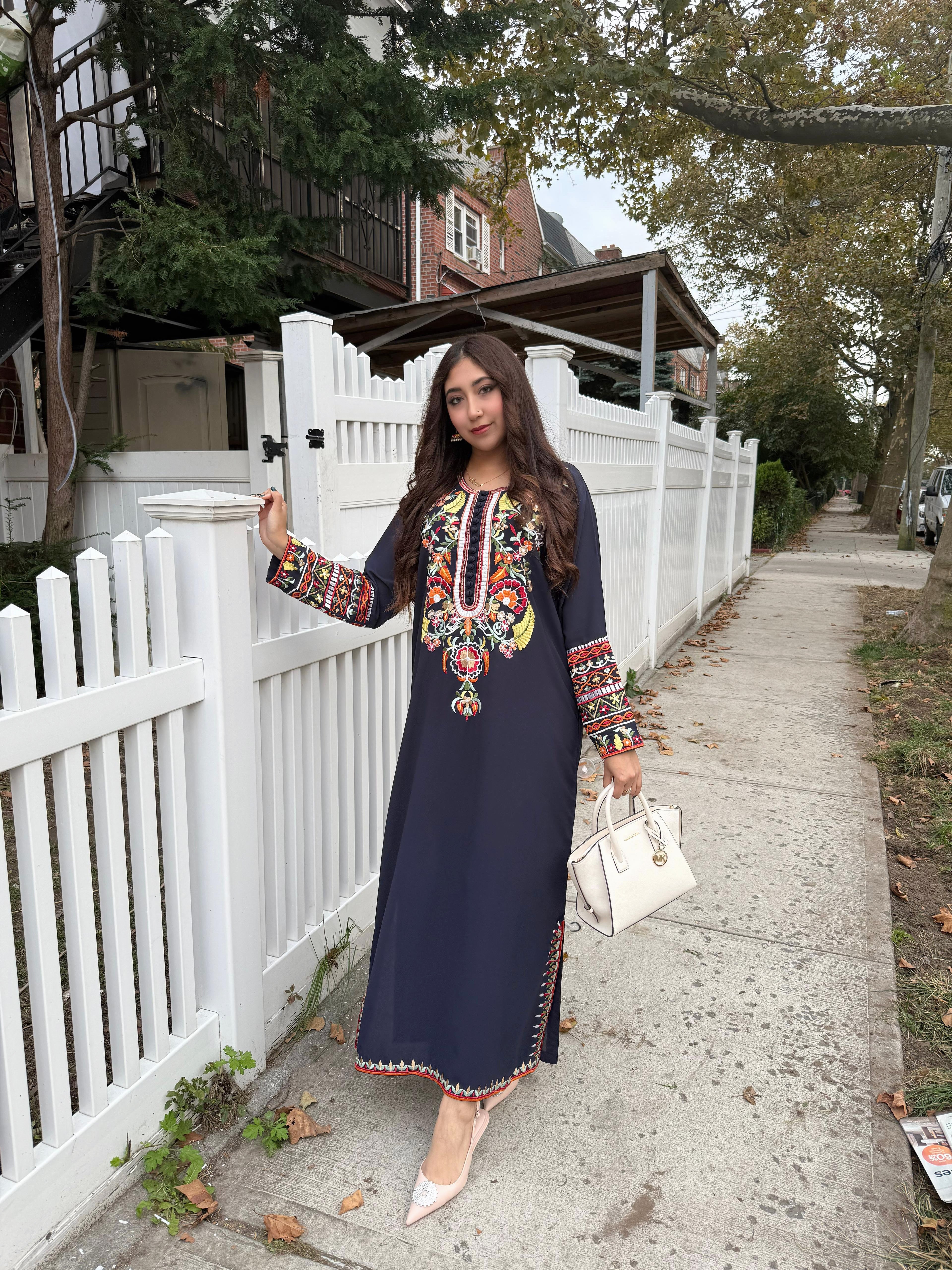 Multi Embroidery Two pc