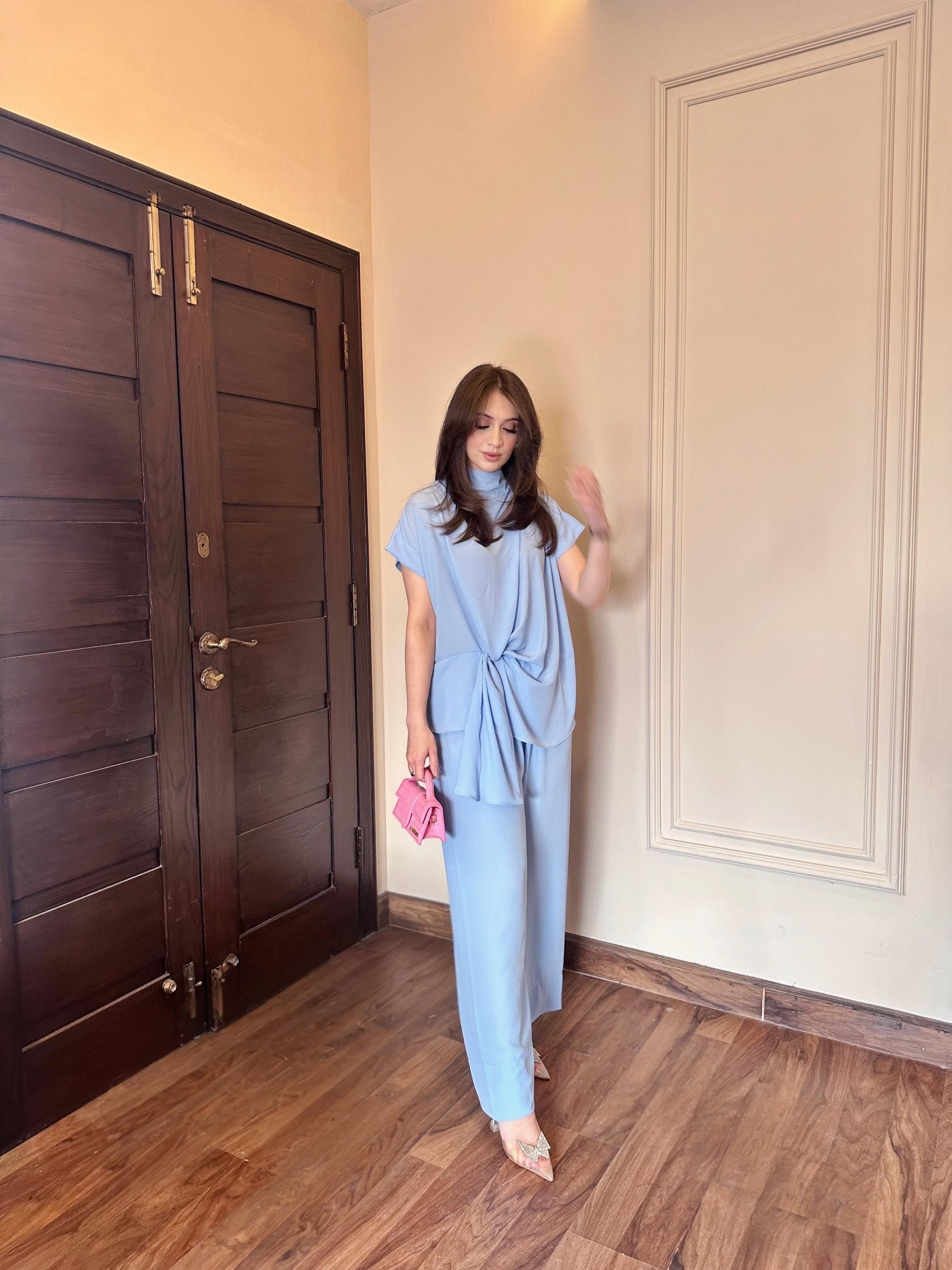 Candle knot set ice blue