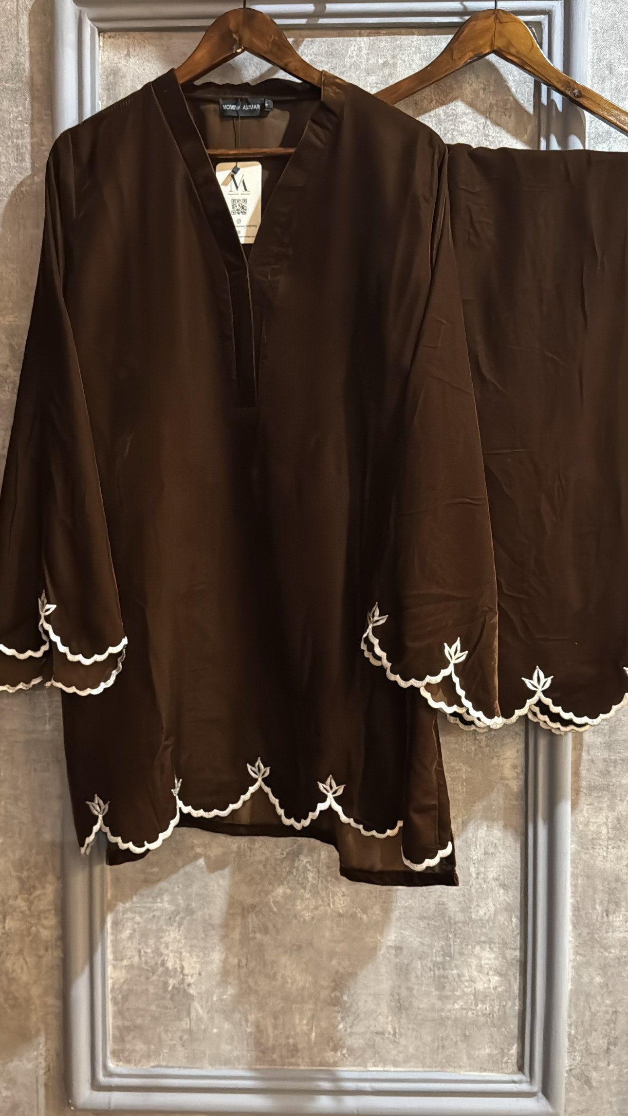Brown Velvet hem set