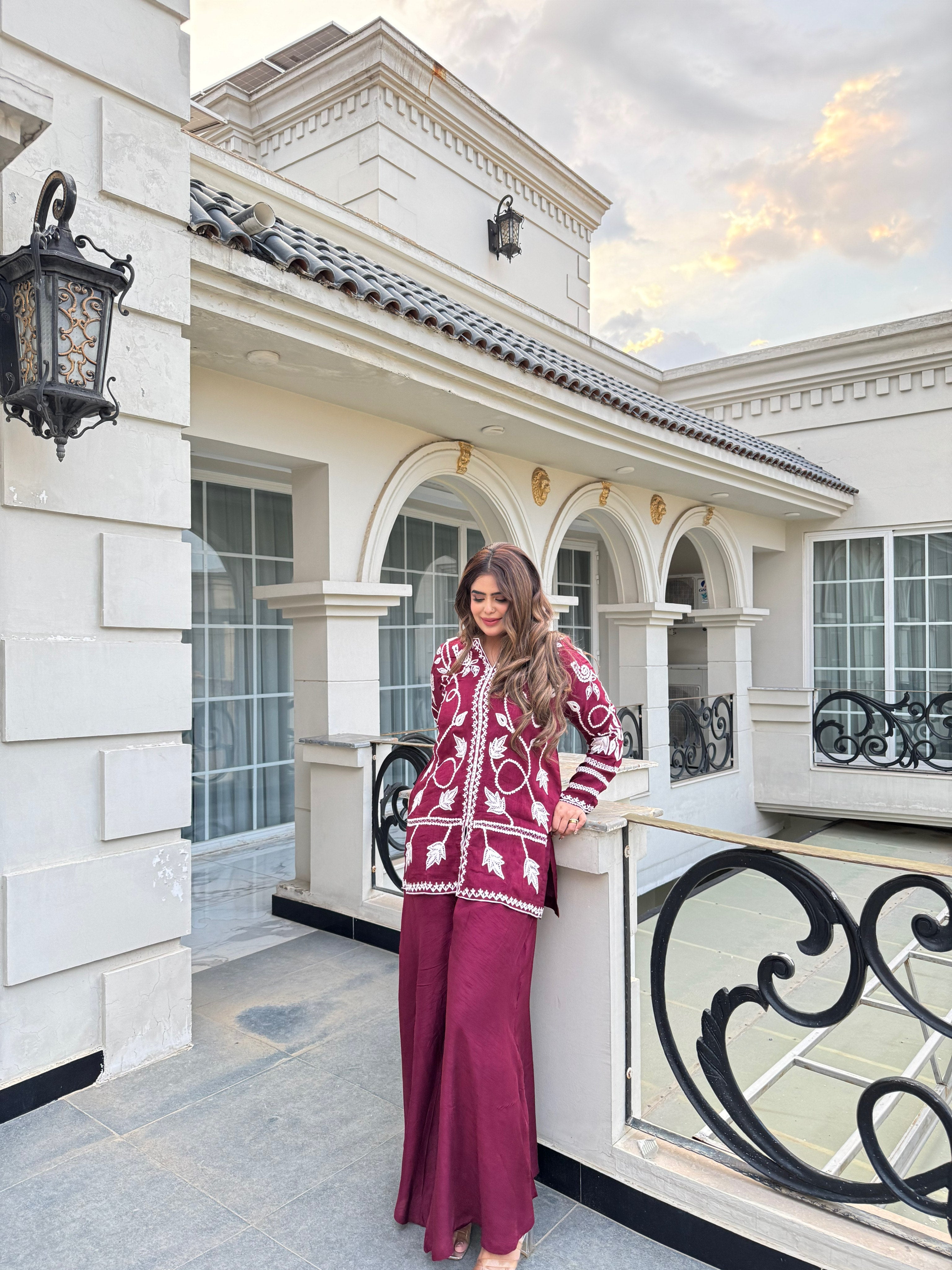 Ari cross stitch raw silk