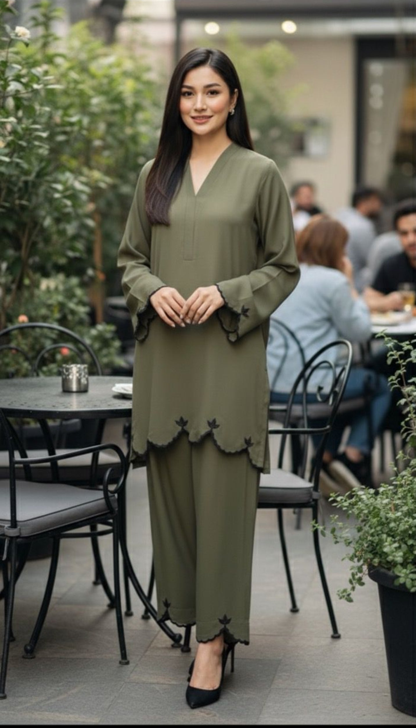 Army Green hem set