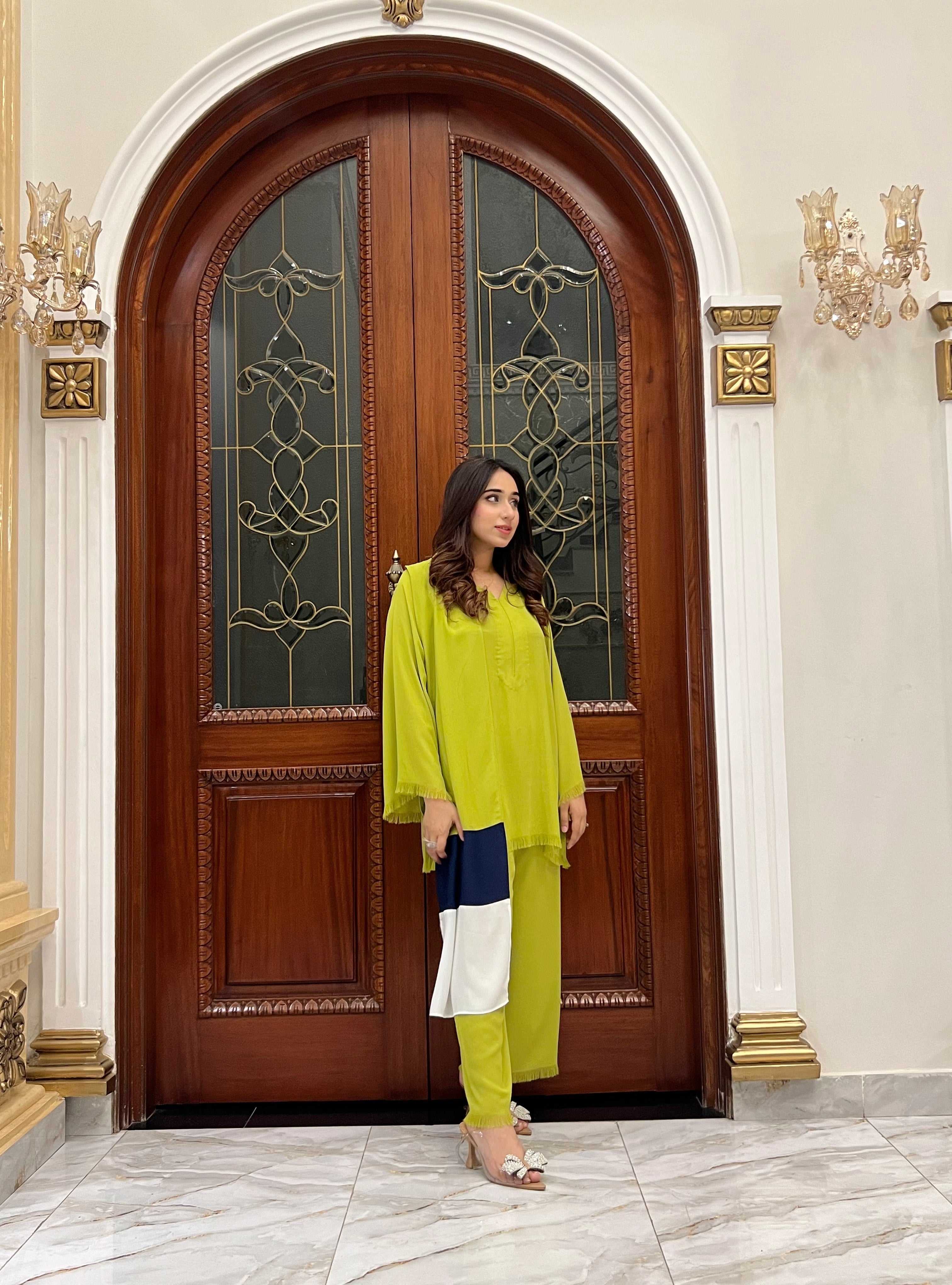 Parrot Green Fringes